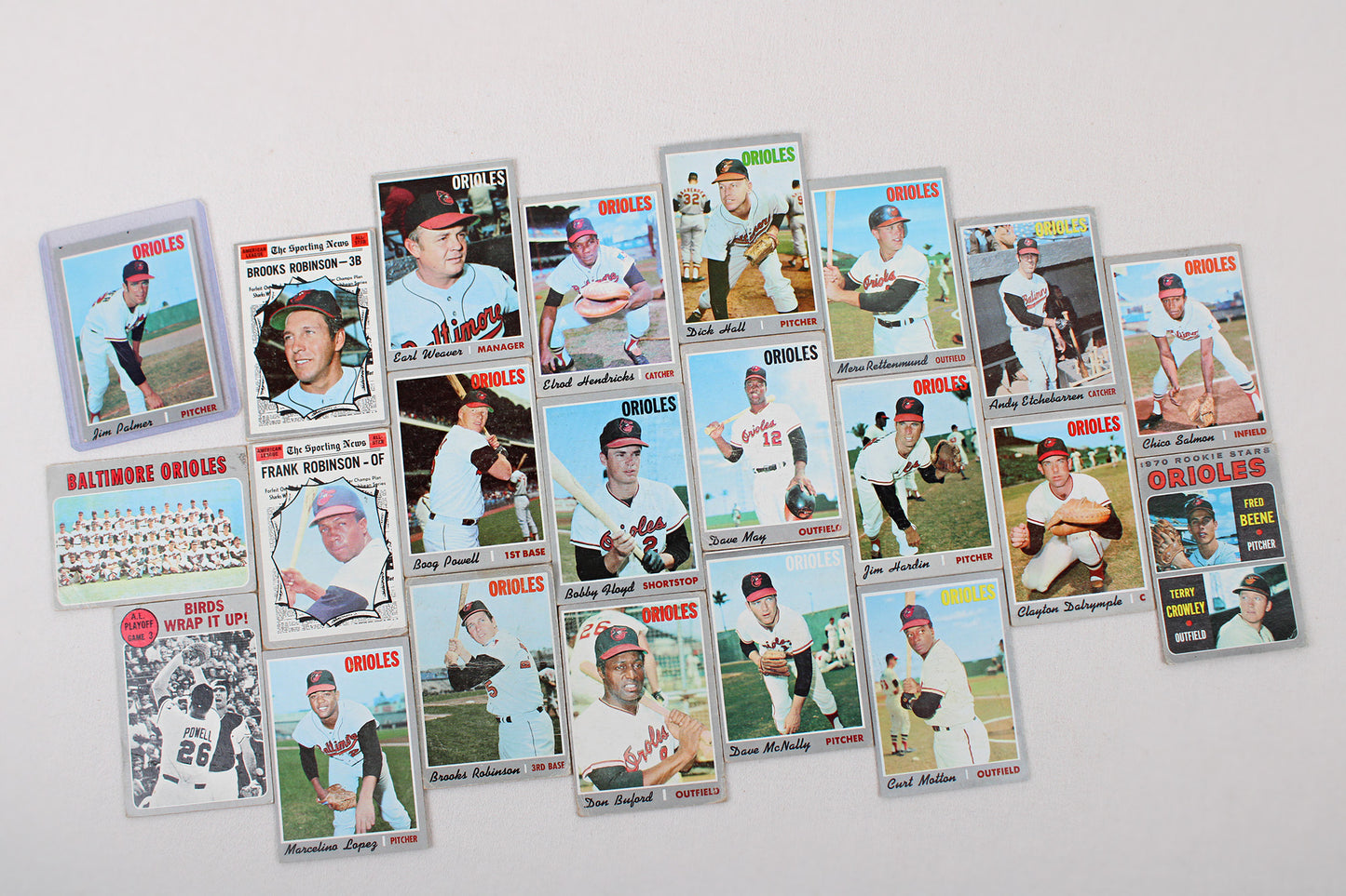 Baltimore Orioles: 1966-1971 Topps Baseball Card Pack