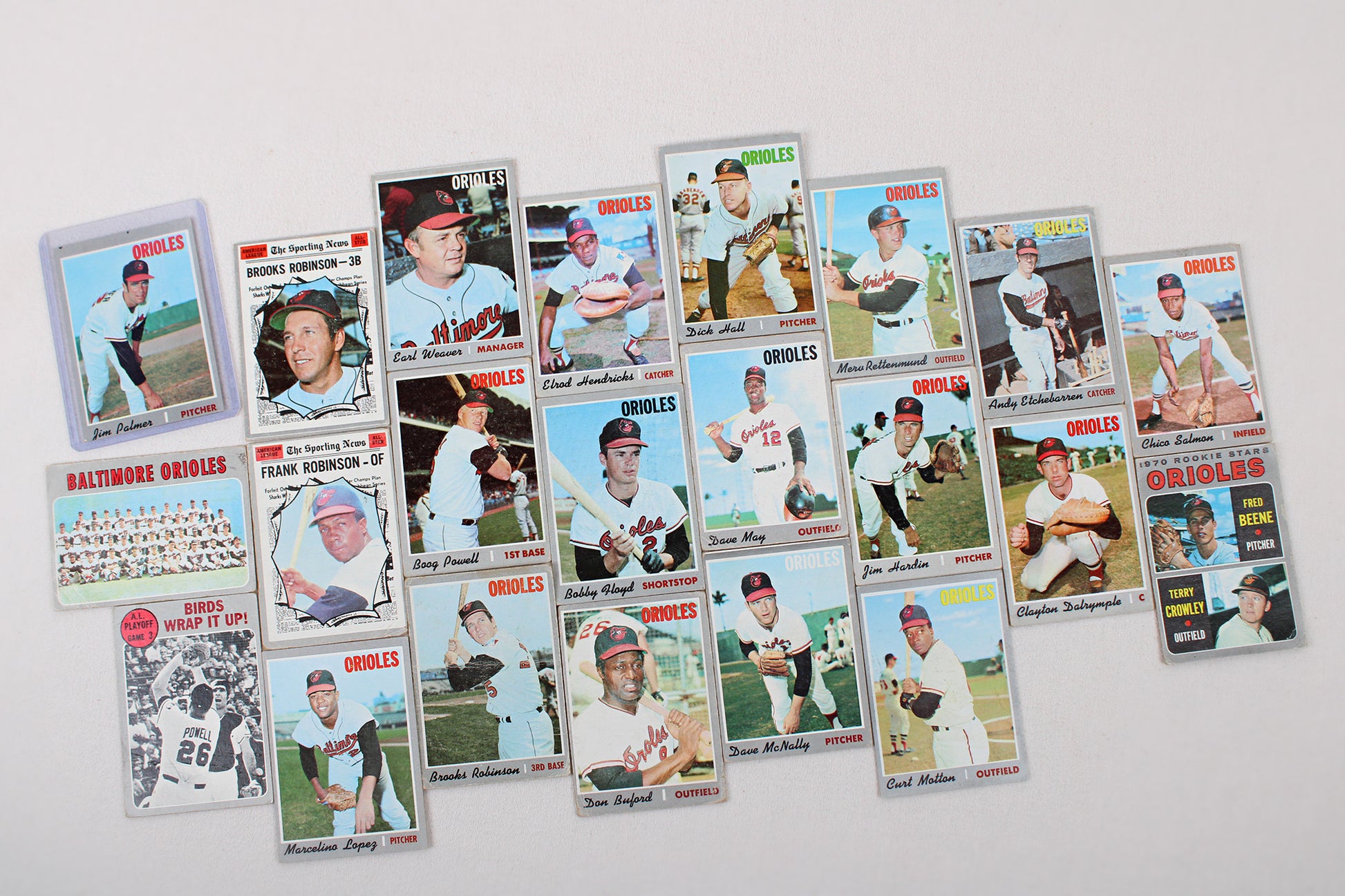 Baltimore Orioles: 1966-1971 Topps Baseball Card Pack