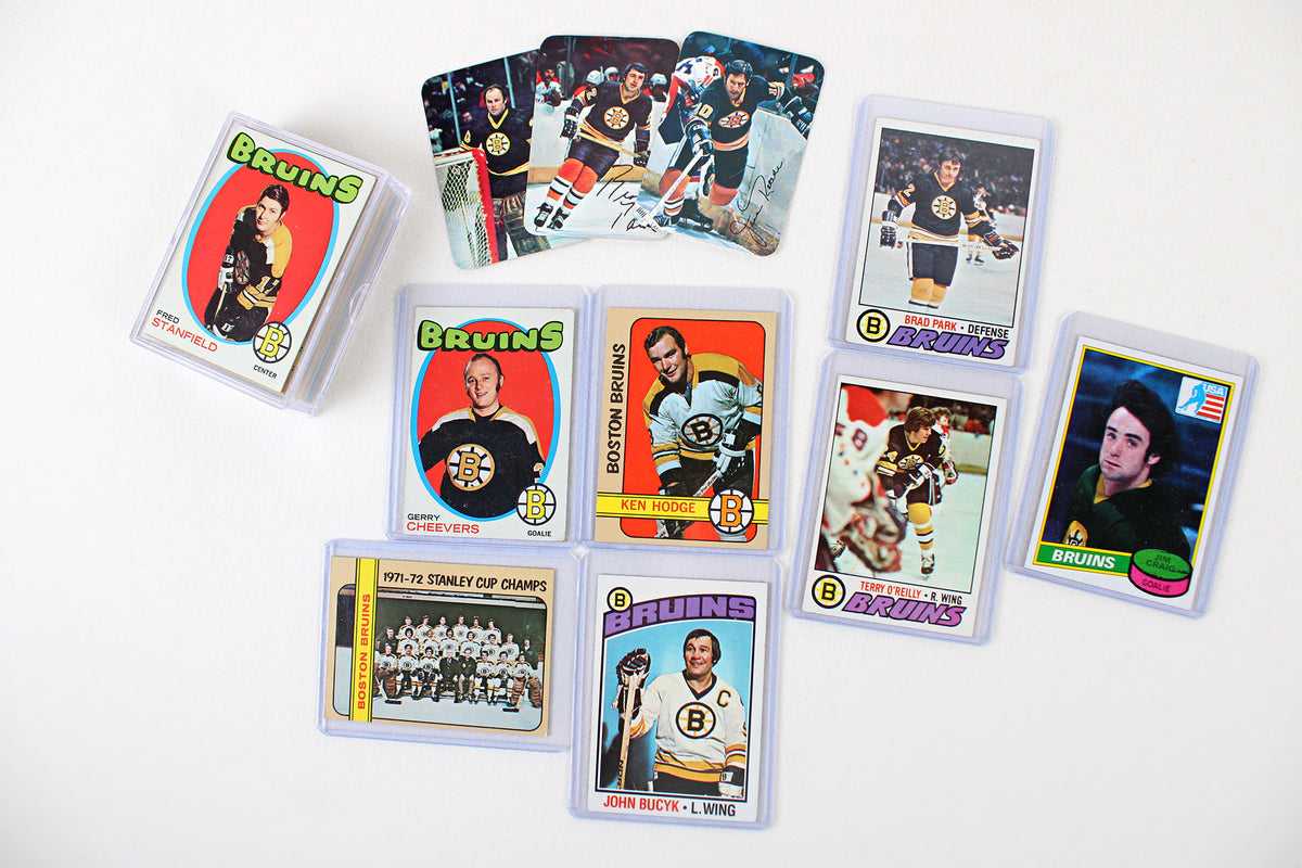 Boston Bruins: 1971-72 - 1980-81 Topps Hockey Card Team Pack