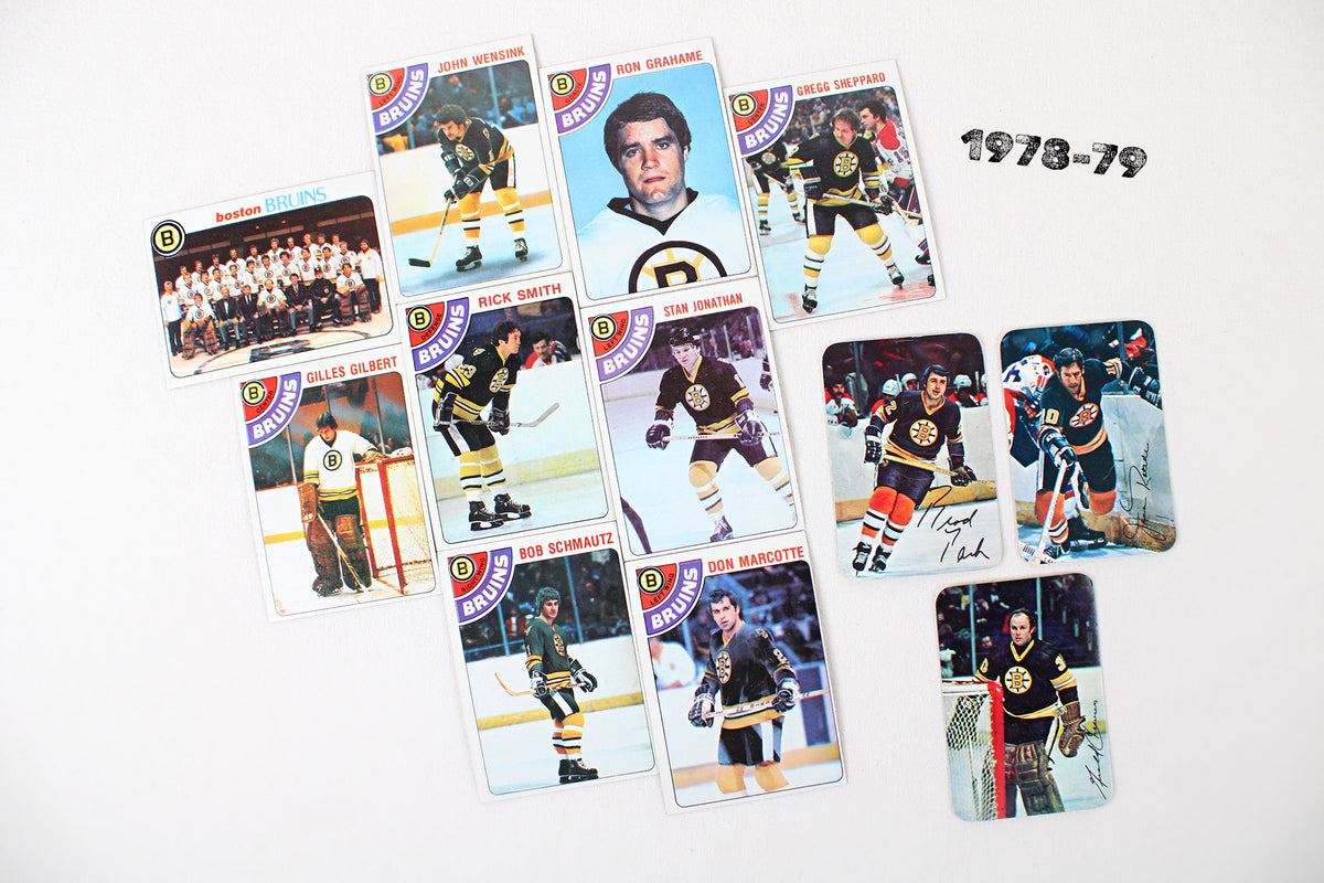 Boston Bruins: 1971-72 - 1980-81 Topps Hockey Card Team Pack