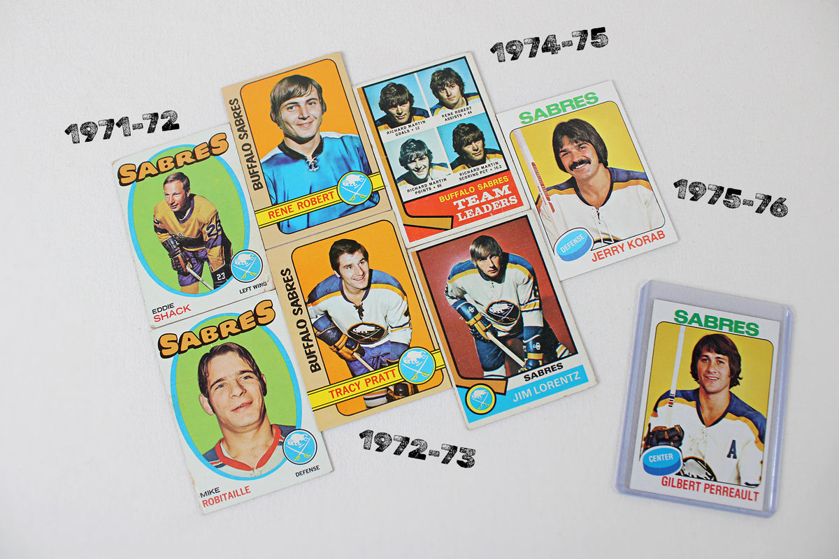 Buffalo Sabres: 1971-72 - 1980-81 Topps Hockey Card Team Pack