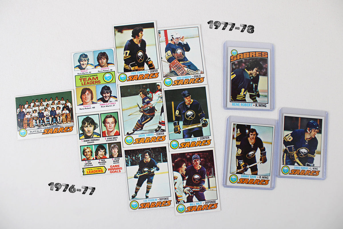 Buffalo Sabres: 1971-72 - 1980-81 Topps Hockey Card Team Pack