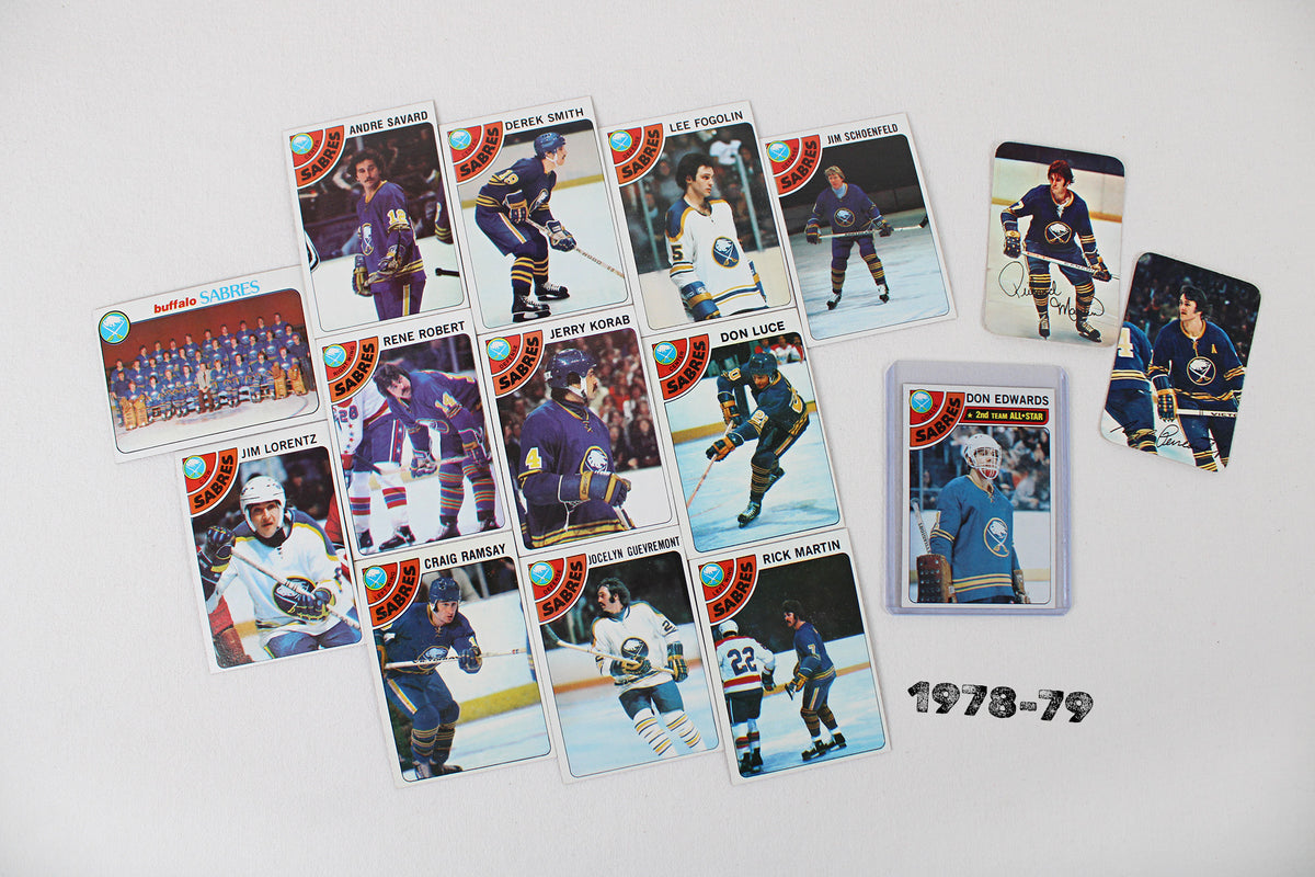 Buffalo Sabres: 1971-72 - 1980-81 Topps Hockey Card Team Pack