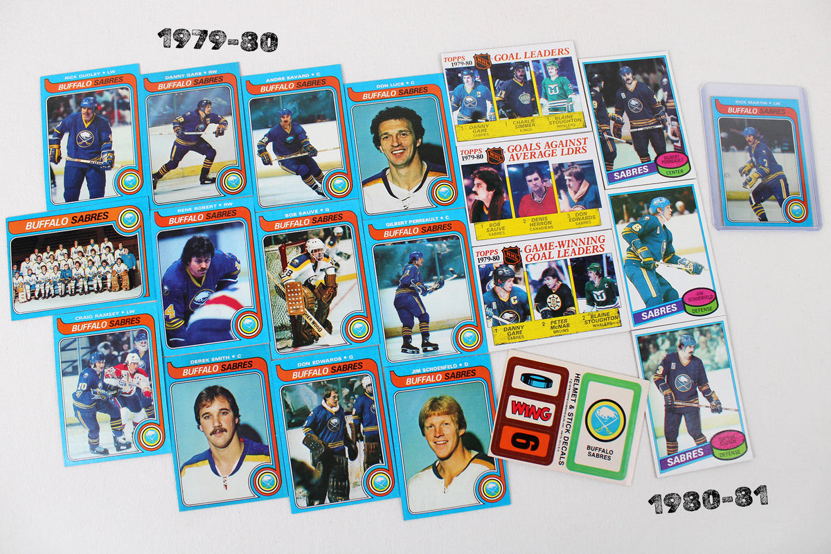 Buffalo Sabres: 1971-72 - 1980-81 Topps Hockey Card Team Pack