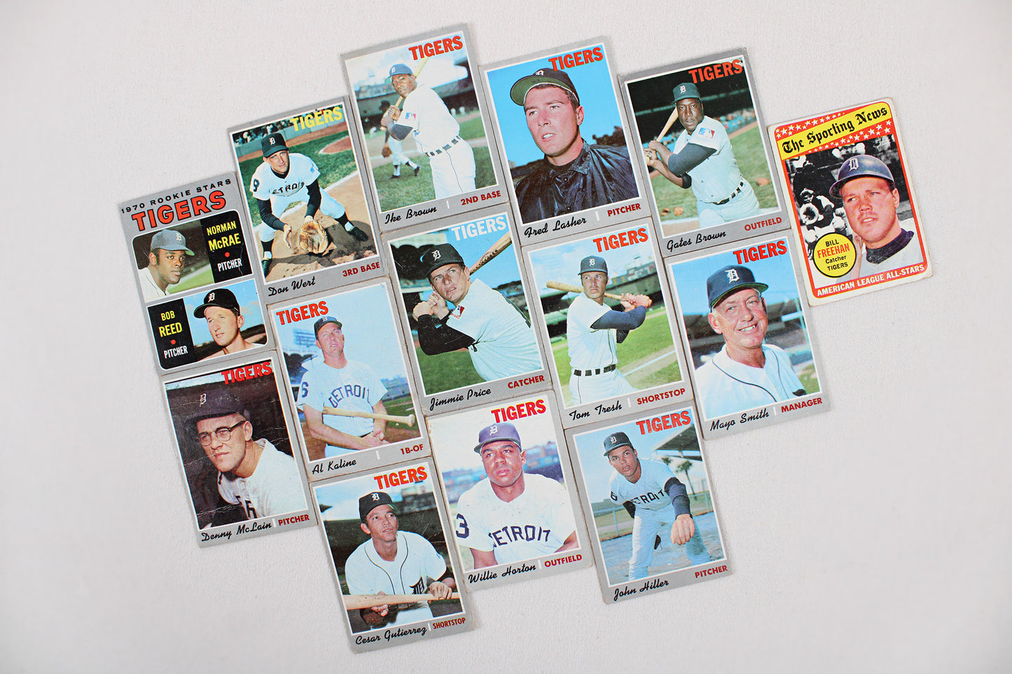 Detroit Tigers: 1969-1971 Topps Baseball Card Pack
