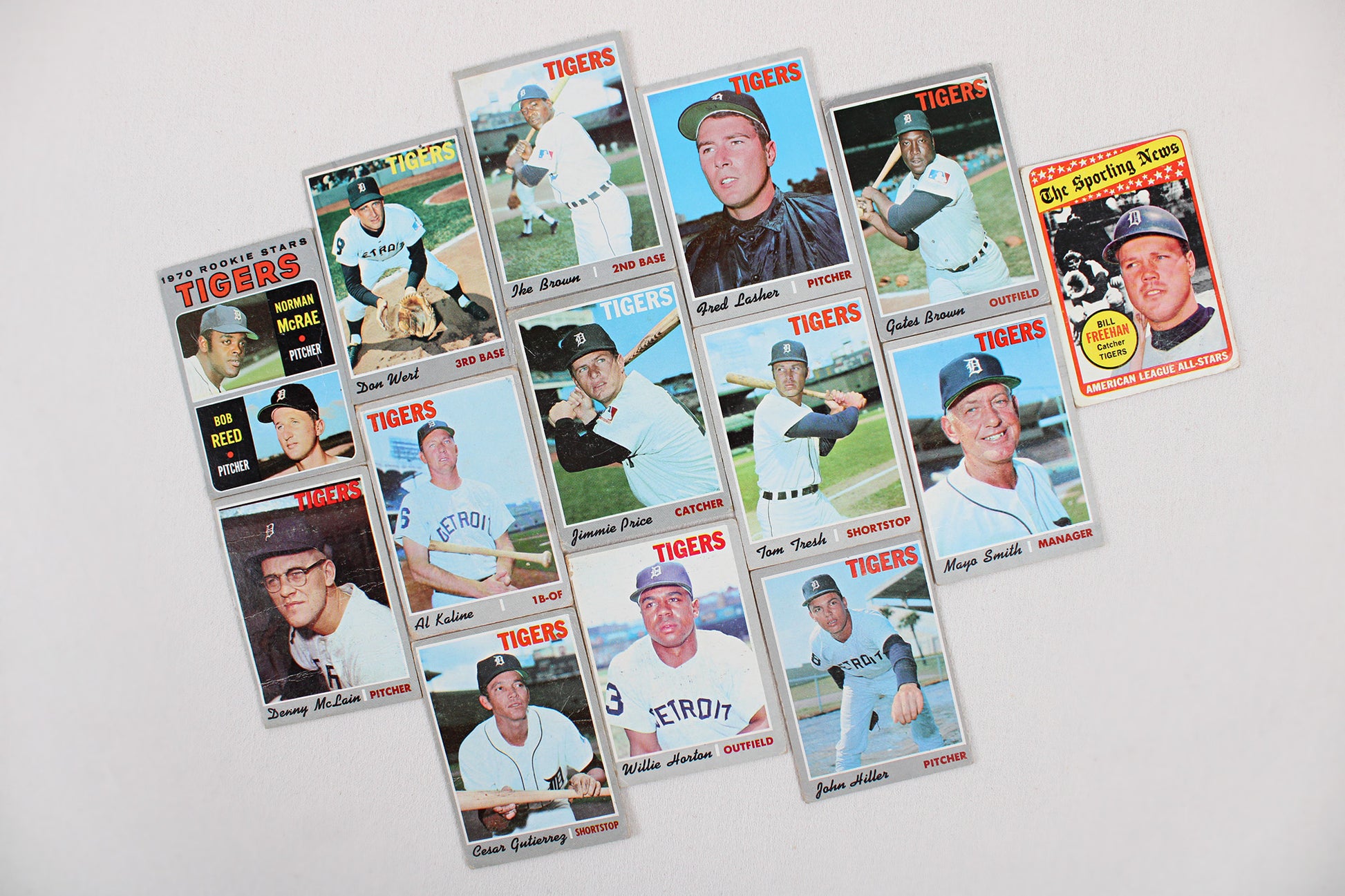 Detroit Tigers: 1969-1971 Topps Baseball Card Pack