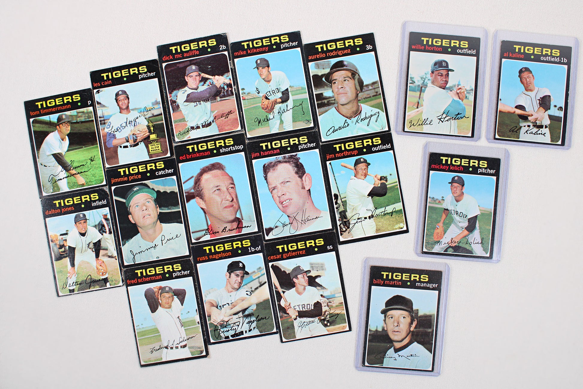 Detroit Tigers: 1969-1971 Topps Baseball Card Pack