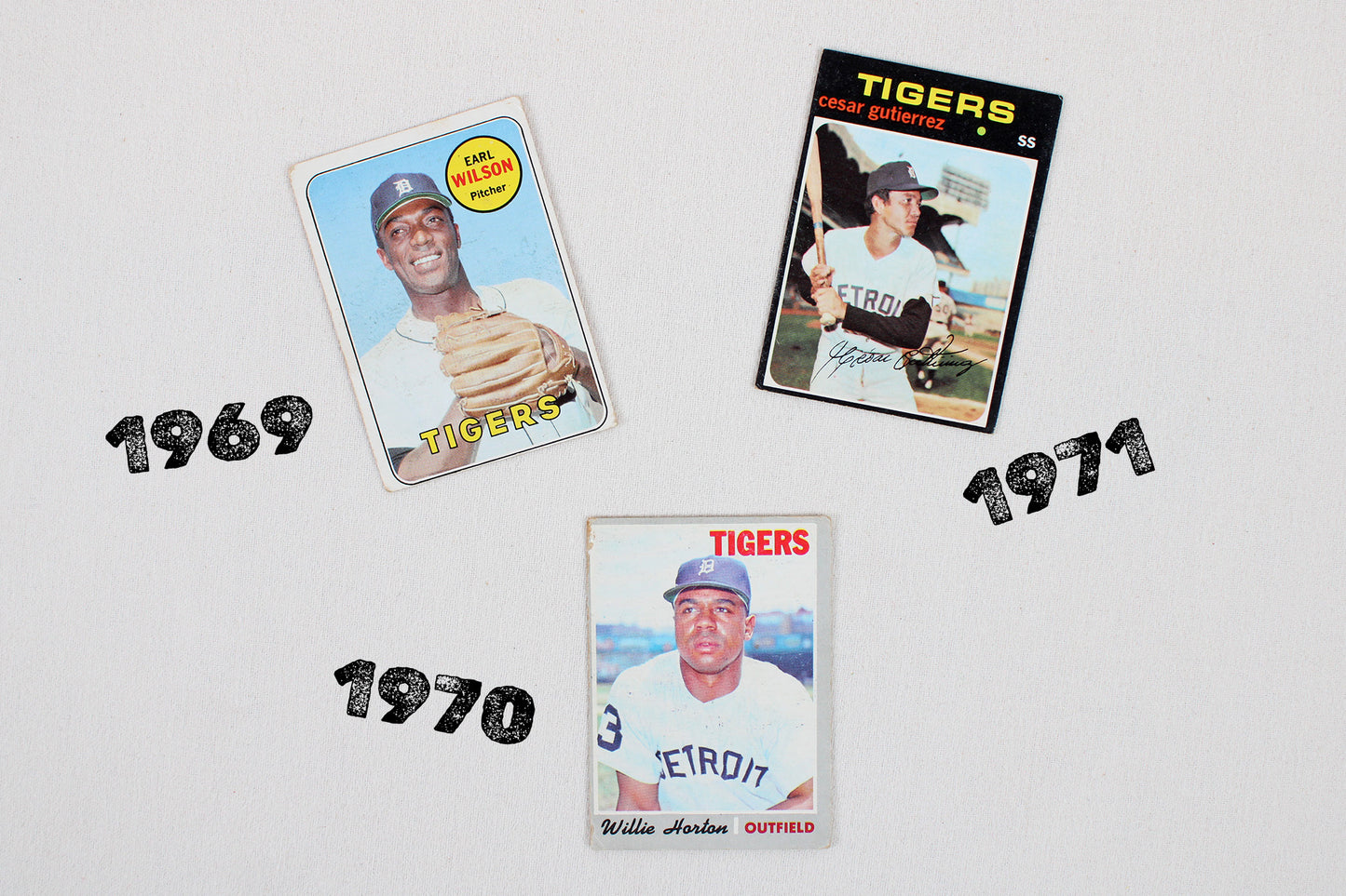 Detroit Tigers: 1969-1971 Topps Baseball Card Pack