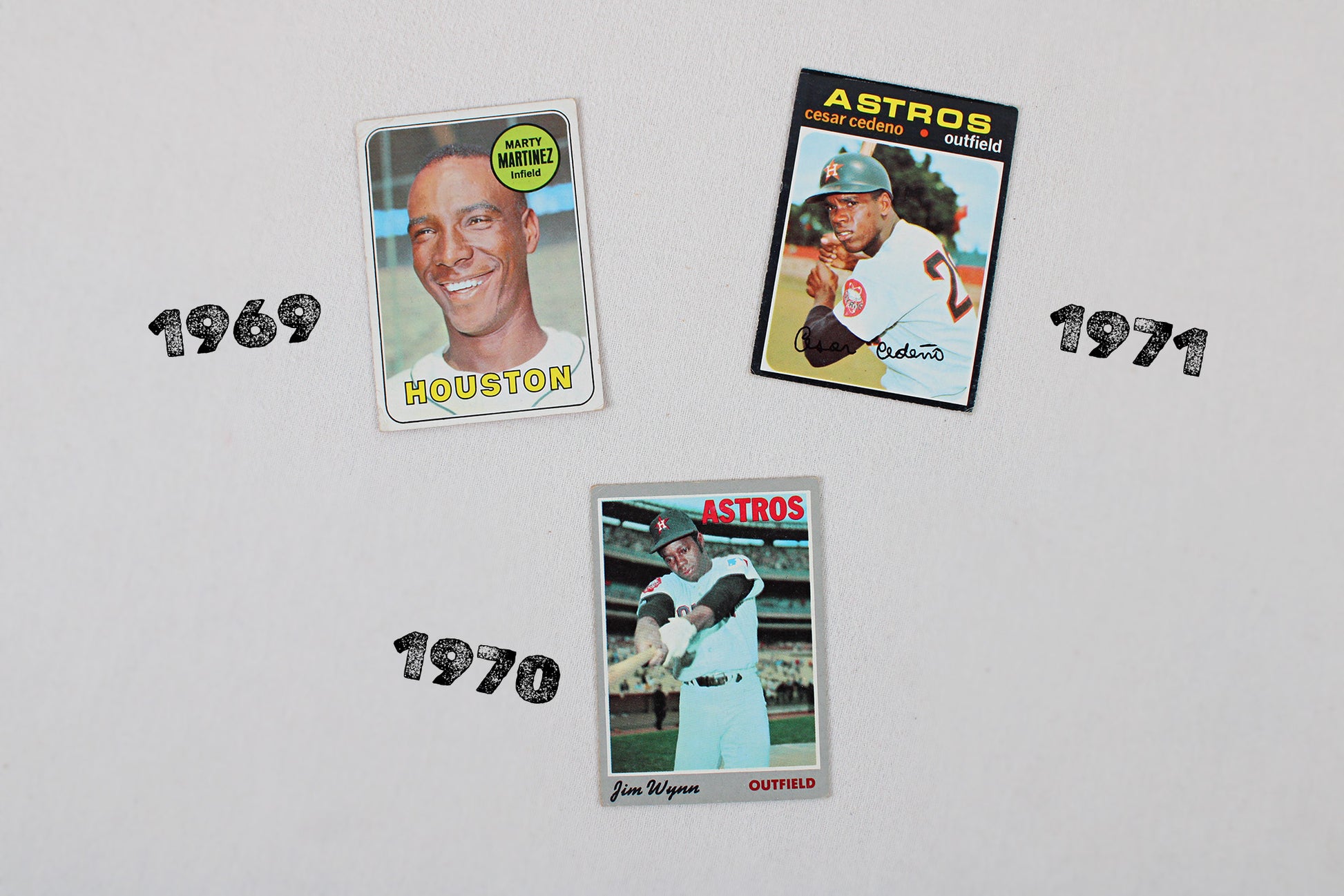 Houston Astros: 1969-1971 Topps Baseball Card Pack