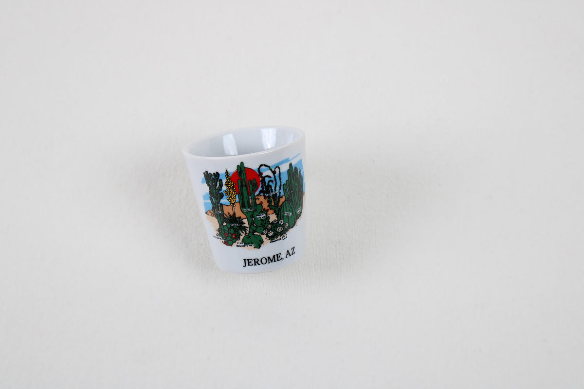 Arizona Souvenir Shot Glass Naming The Historic Mining Town Of Jerome