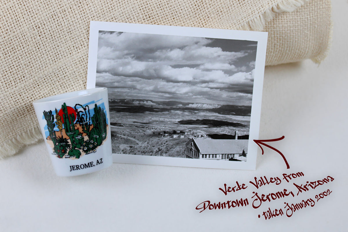 Arizona Souvenir Shot Glass Naming The Historic Mining Town Of Jerome