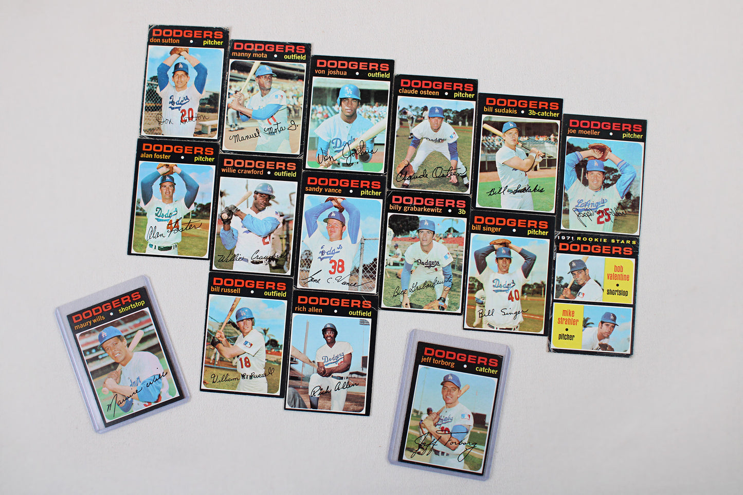 Los Angeles Dodgers 1969-1971 Topps Baseball Card Pack