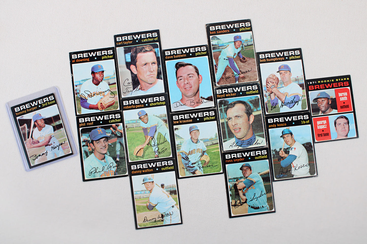 Milwaukee Brewers / Seattle Pilots: 1969-1971 Topps Baseball Card Pack