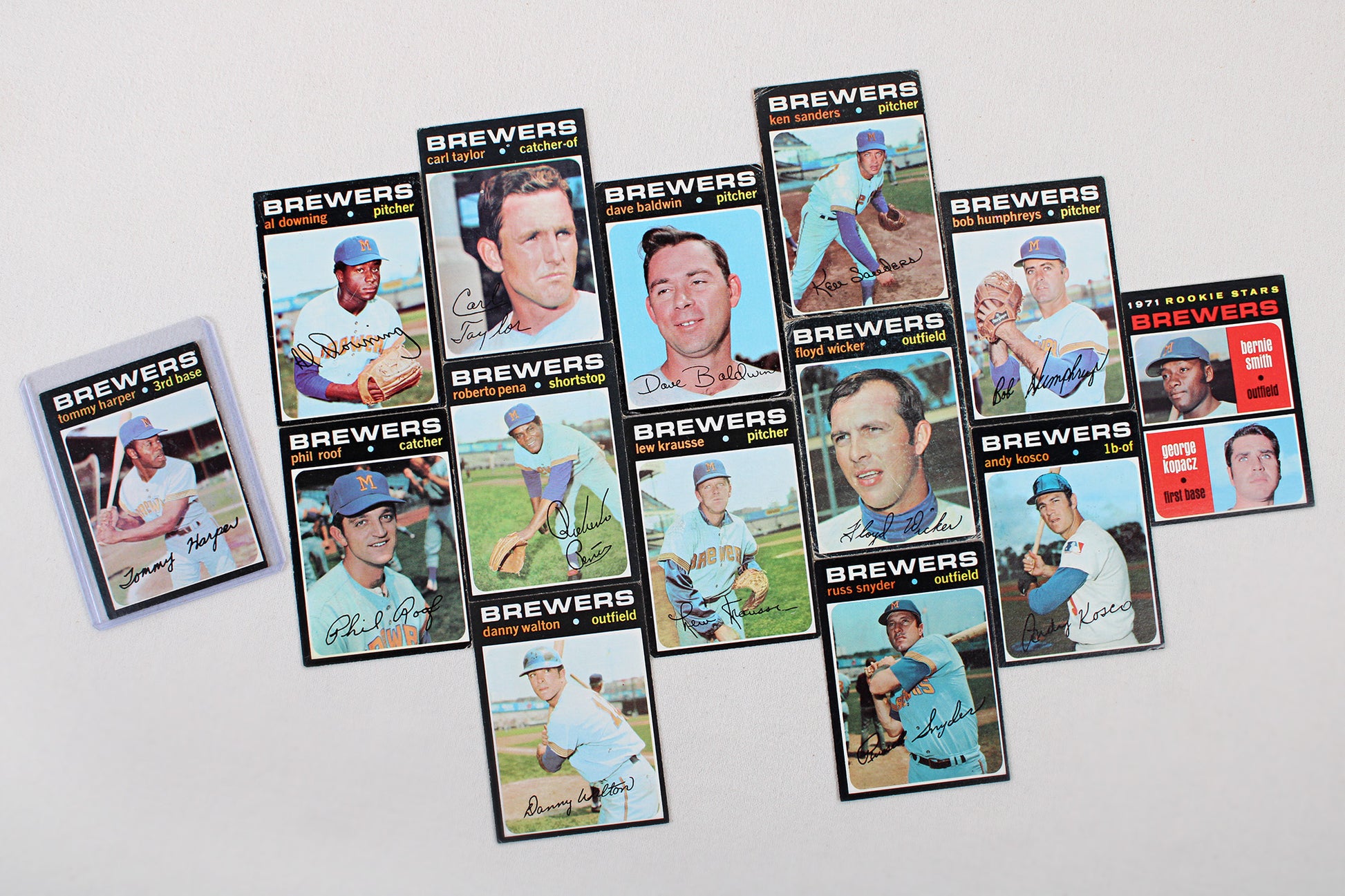 Milwaukee Brewers / Seattle Pilots: 1969-1971 Topps Baseball Card Pack