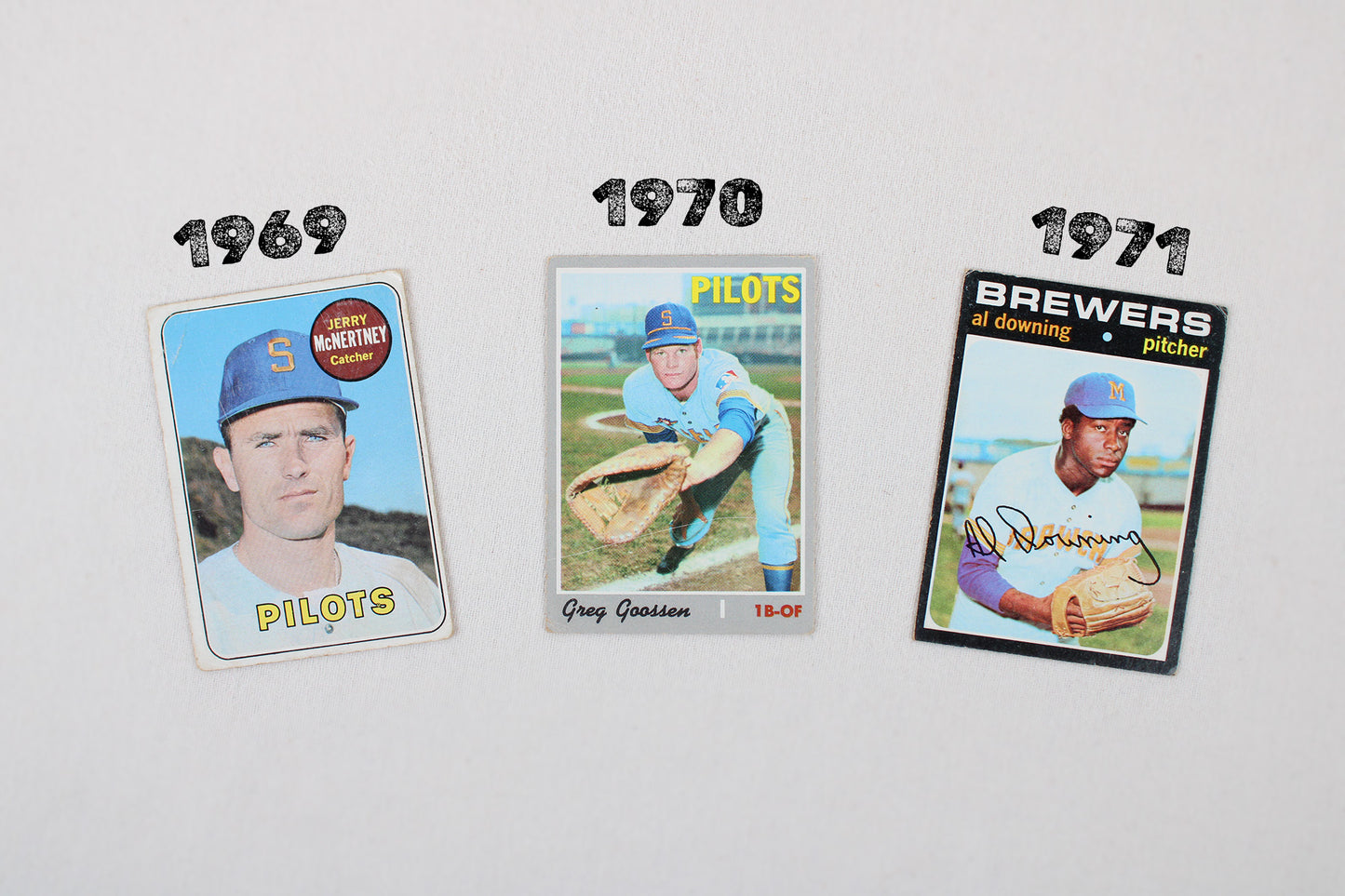 Milwaukee Brewers / Seattle Pilots: 1969-1971 Topps Baseball Card Pack
