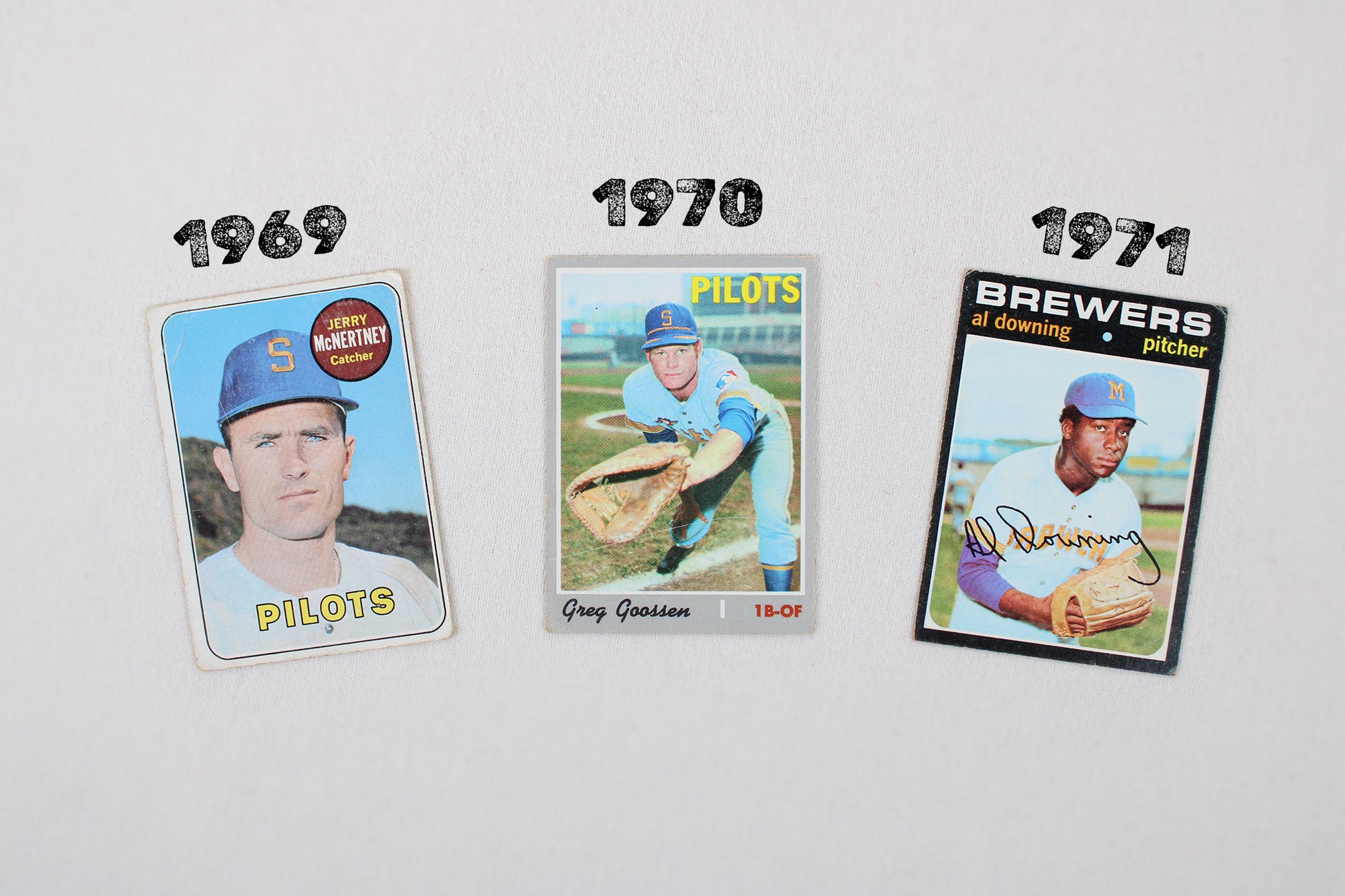Milwaukee Brewers / Seattle Pilots: 1969-1971 Topps Baseball Card Pack