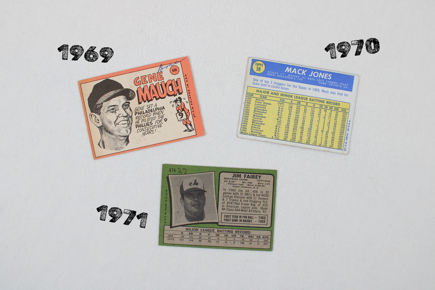 Montreal Expos: 1969-1971 Topps Baseball Card Pack