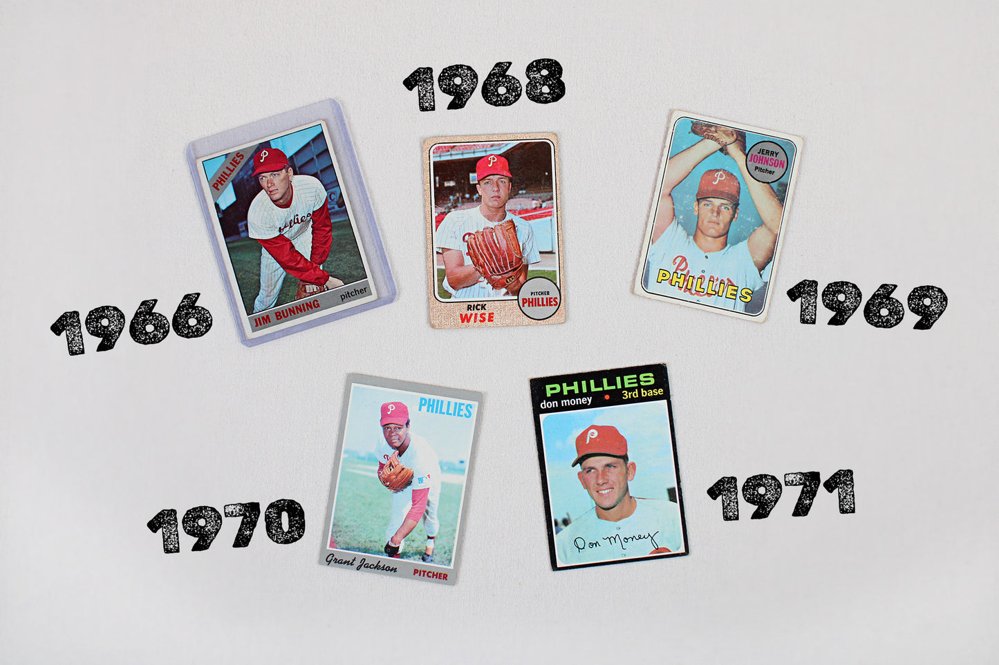 Philadelphia Phillies: 1966-1971 Topps Baseball Card Pack