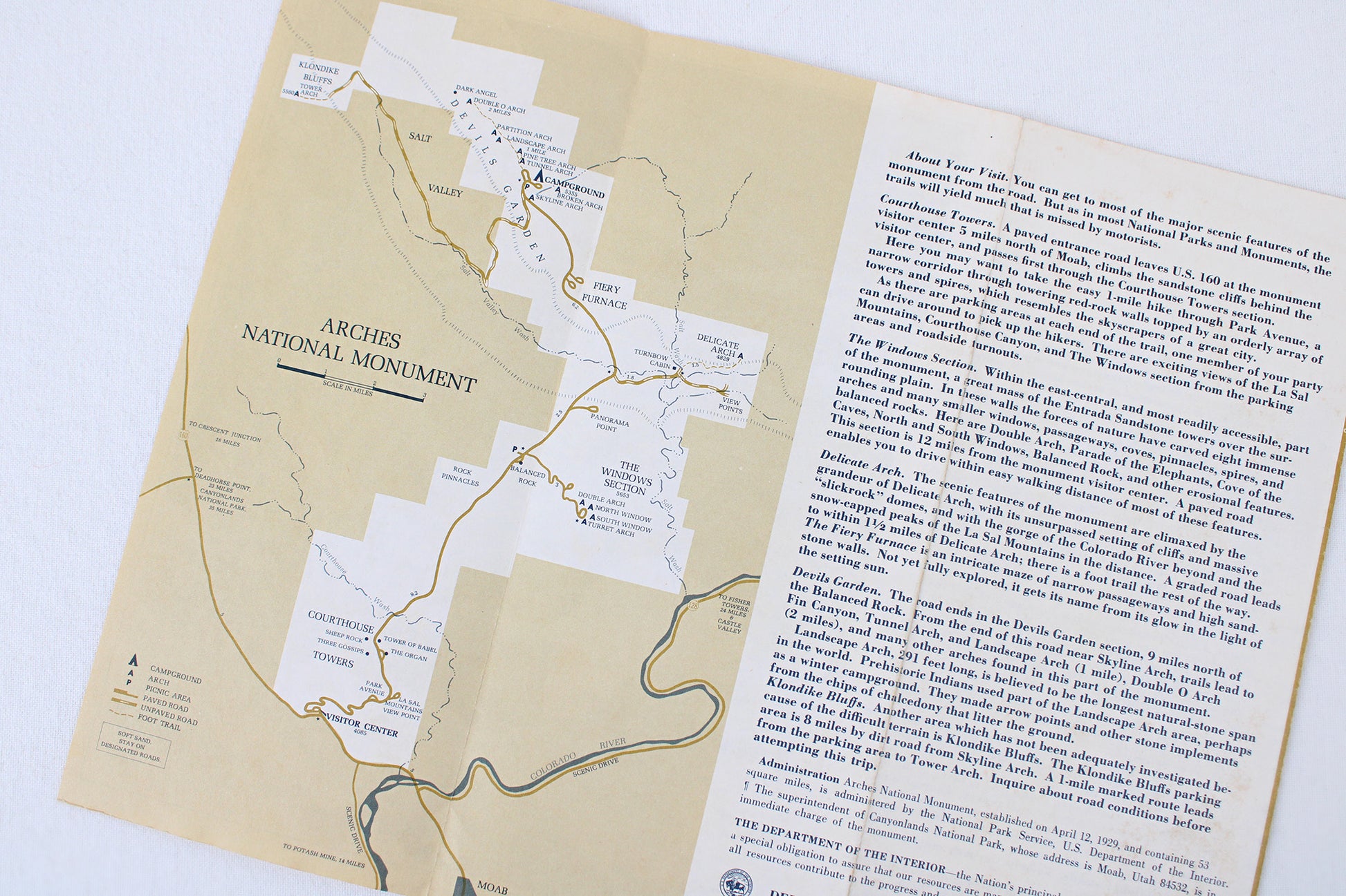 Southwest Desert Ramble / Parks Version Vintage Itinerary Pack