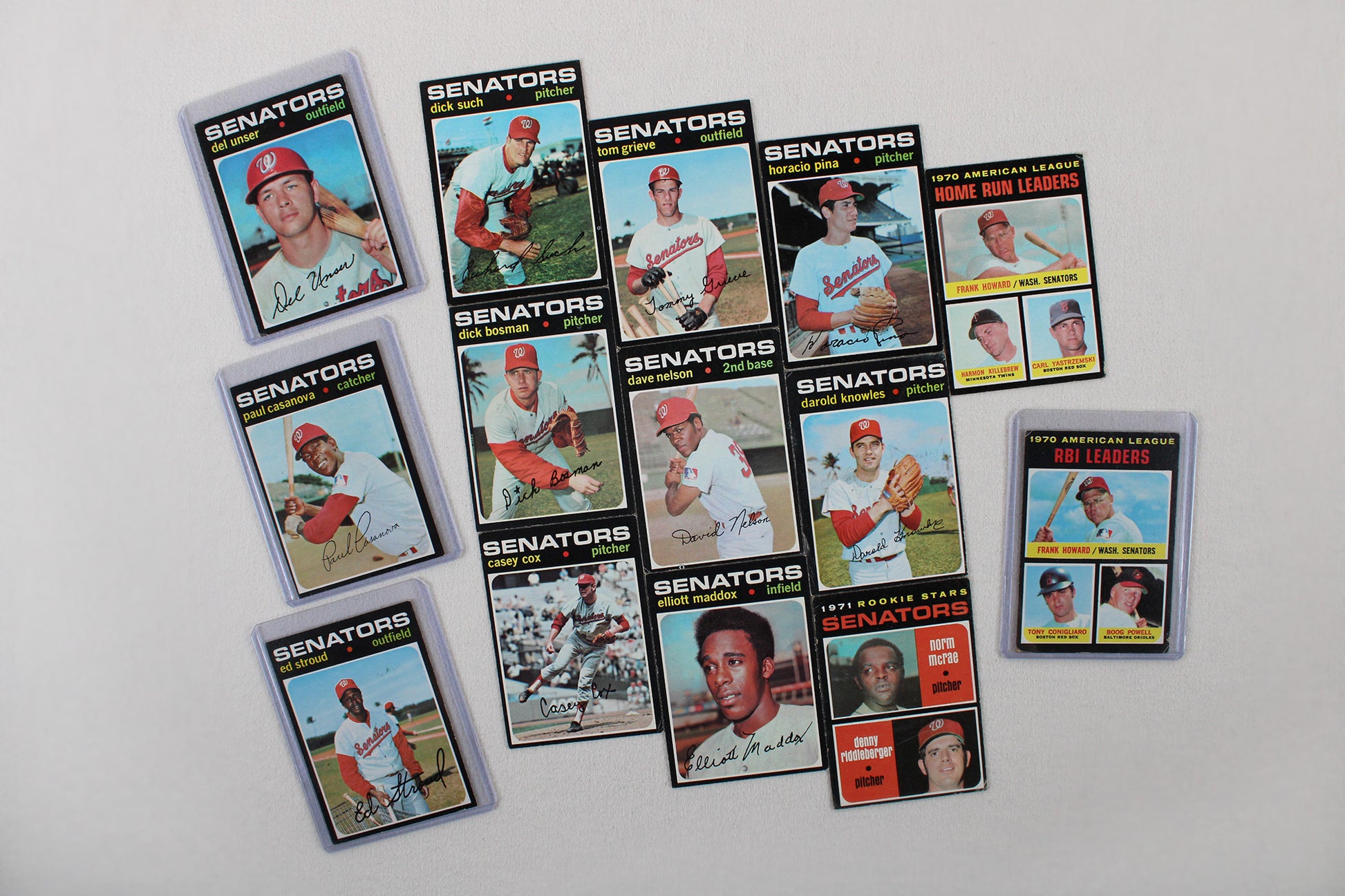 Washington Senators: 1970-1971 Topps Baseball Card Pack
