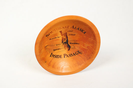 Alaska Forest Creations “Southeast Alaska Inside Passage” Yellow Cedar Wood Bowl