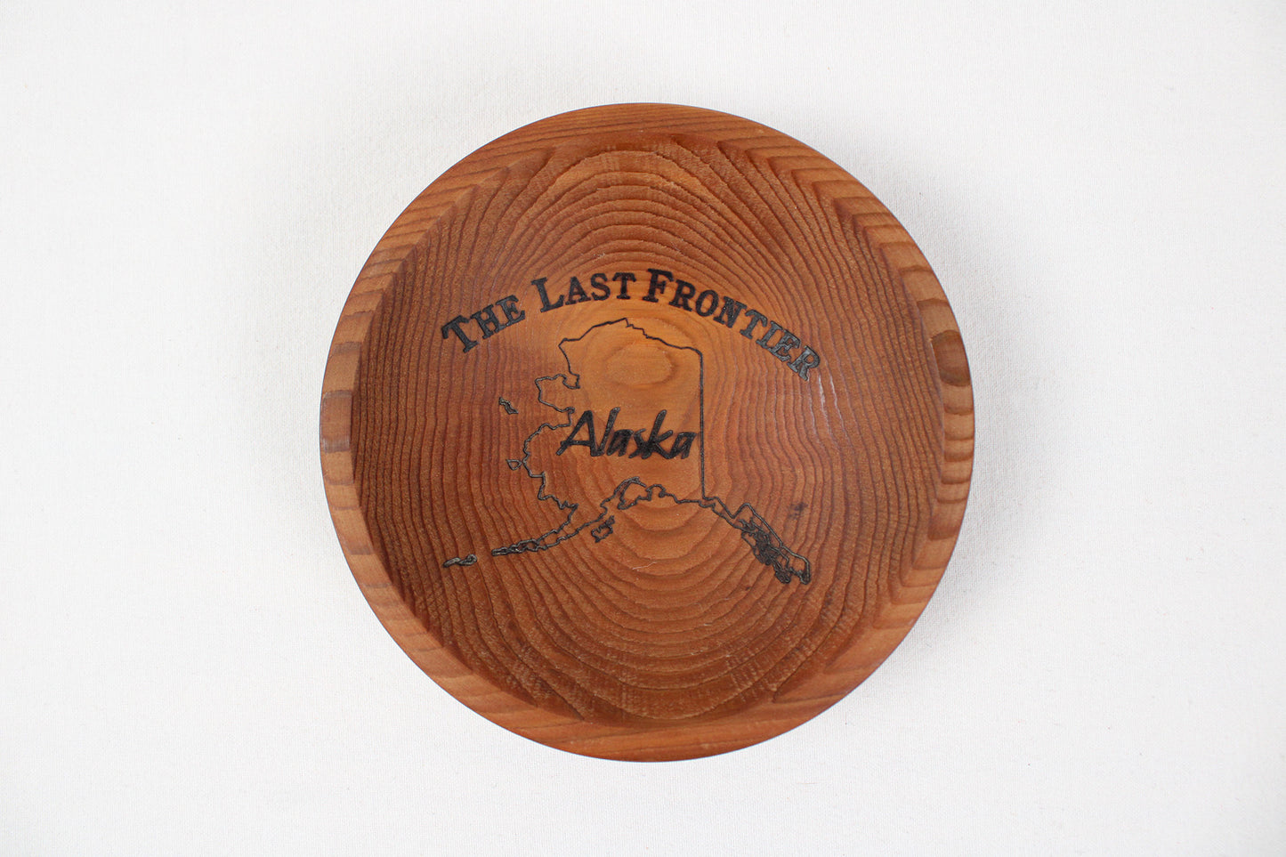 Alaska Forest Creations “The Last Frontier” Western Red Cedar Wood Bowl