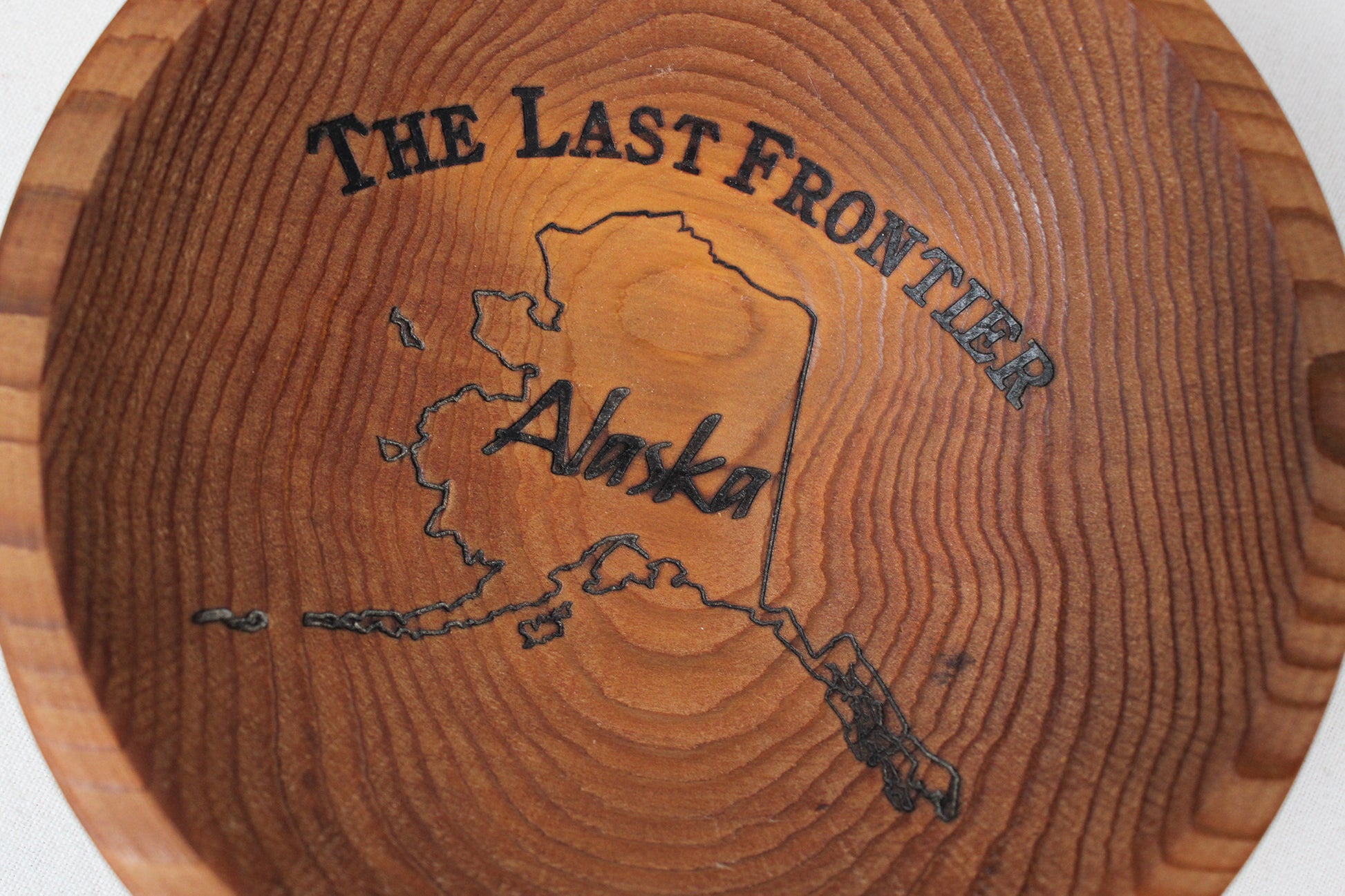Alaska Forest Creations “The Last Frontier” Western Red Cedar Wood Bowl