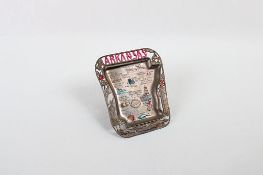 Arkansas Small Metal Tray / Ashtray Souvenir