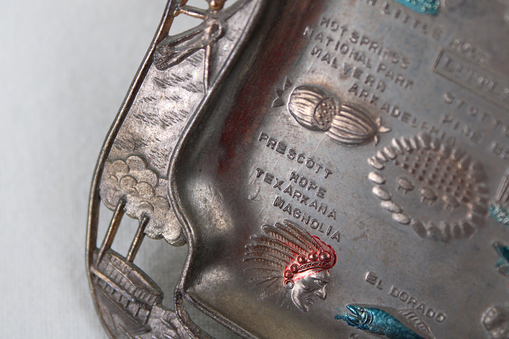 Arkansas Small Metal Tray / Ashtray Souvenir