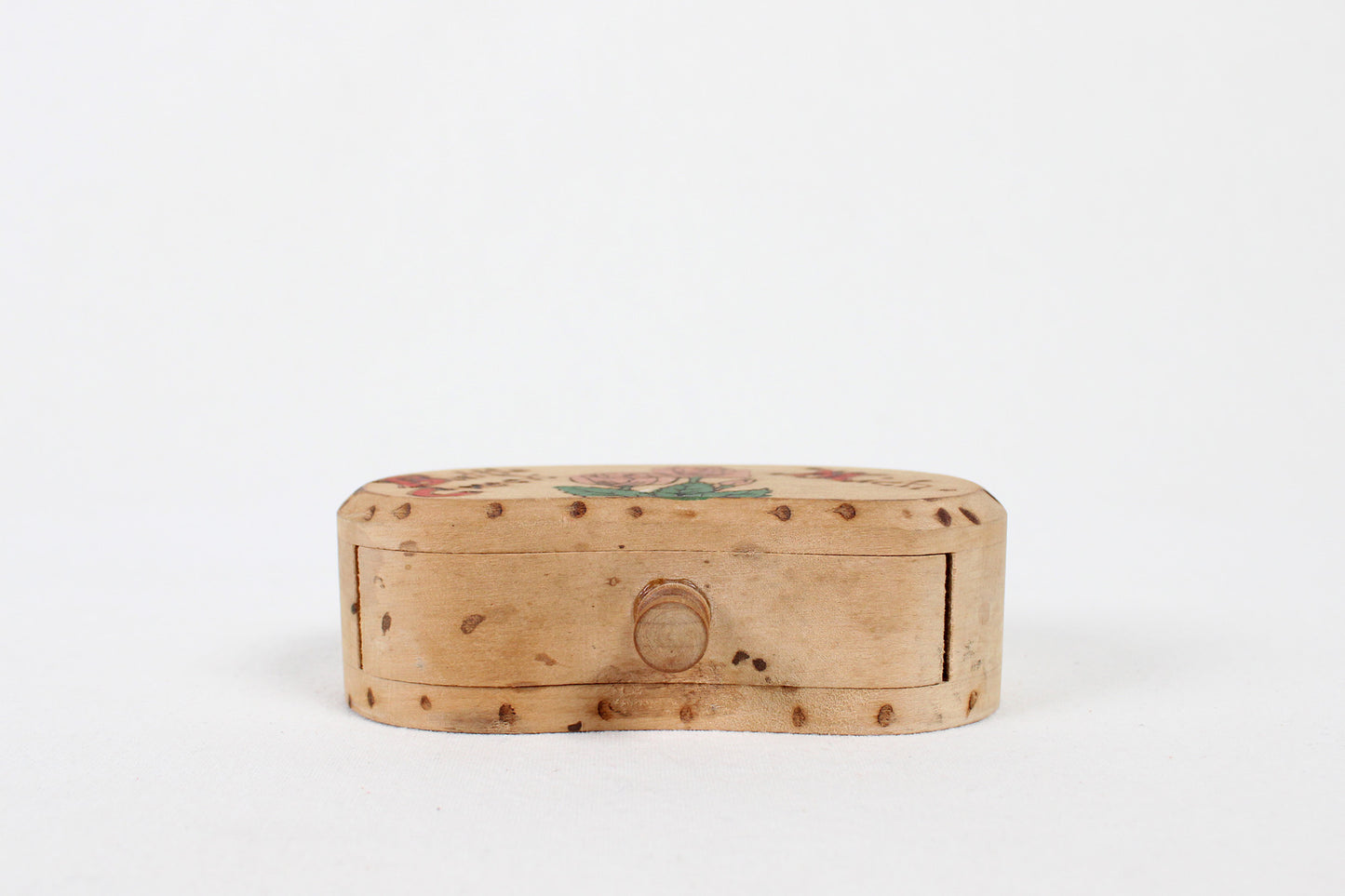 Battle Creek, Michigan, Pine Wood Hand Decorated Stash Box