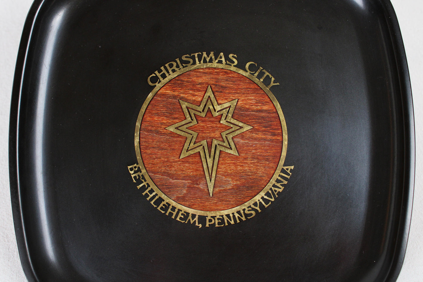 Bethlehem, Pennsylvania, Christmas City, Souvenir Tray By Couroc