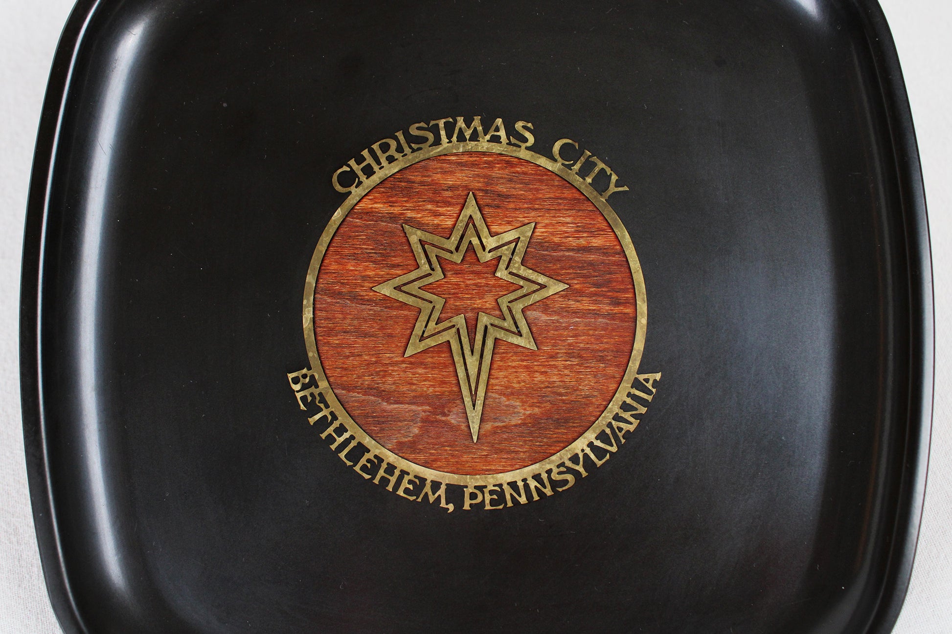Bethlehem, Pennsylvania, Christmas City, Souvenir Tray By Couroc