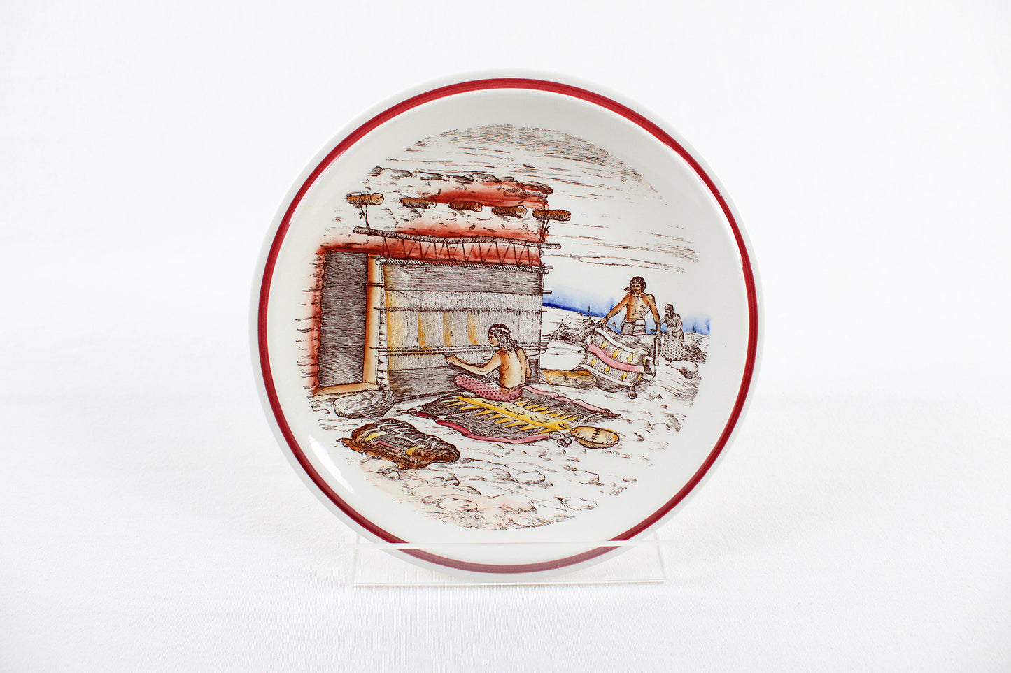 “Blanket Weavers” Decorative Plate From ‘Bits Of The Southwest’ Series