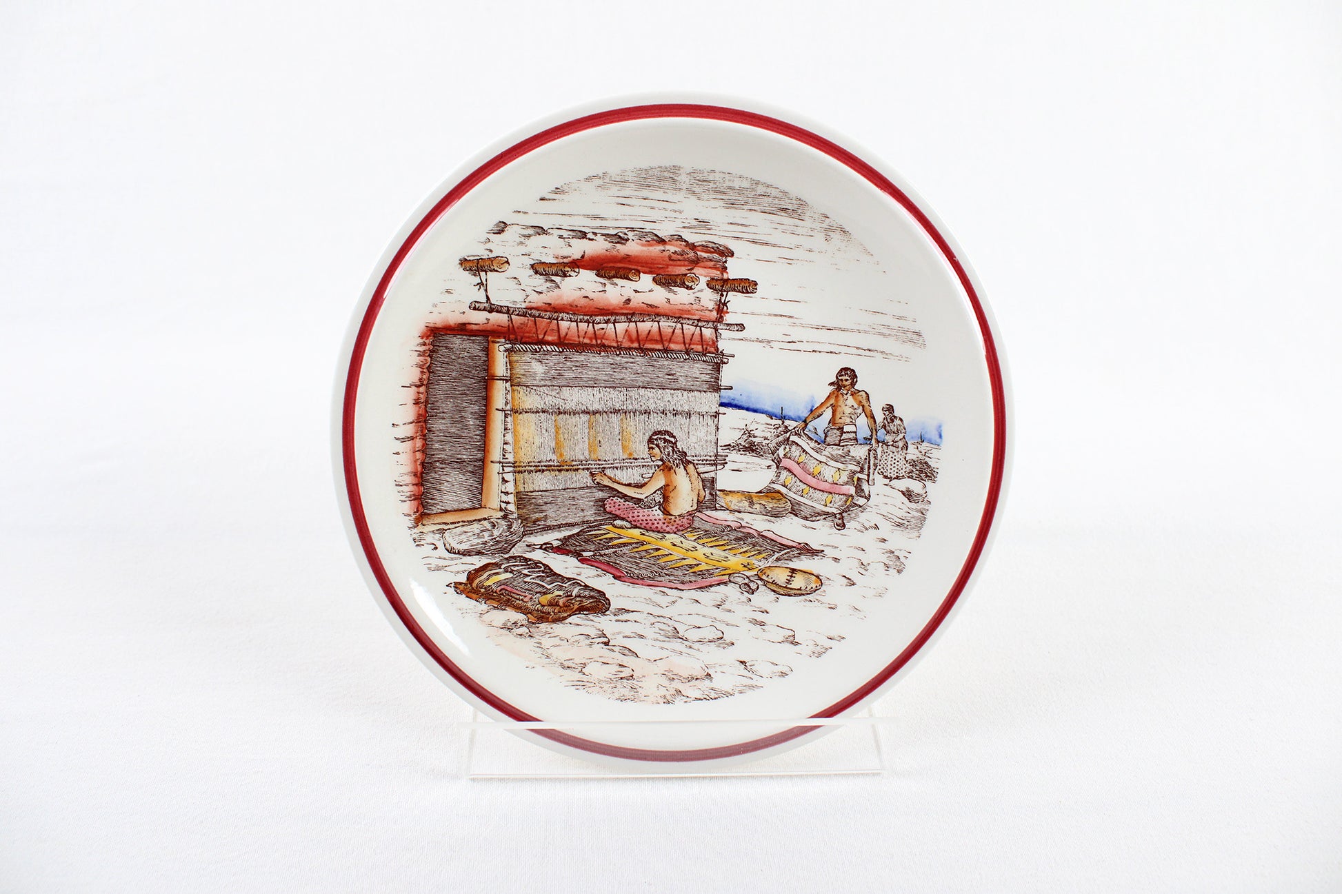 “Blanket Weavers” Decorative Plate From ‘Bits Of The Southwest’ Series