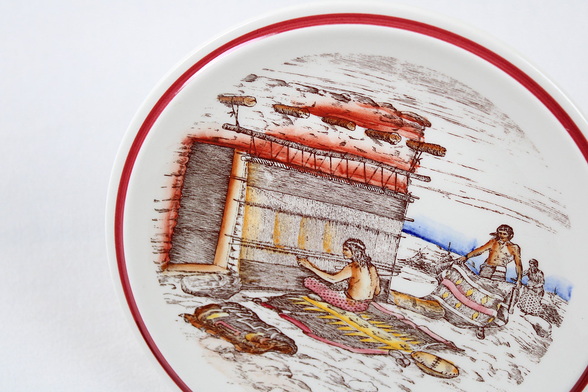 “Blanket Weavers” Decorative Plate From ‘Bits Of The Southwest’ Series