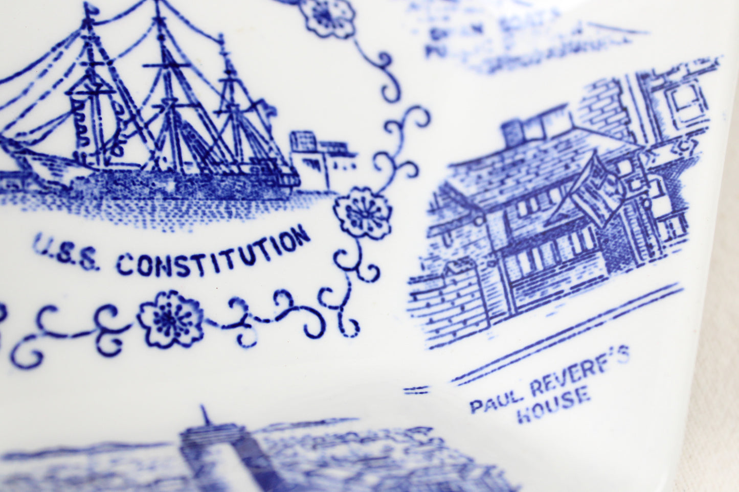 Boston Massachusetts Hexagonal Trinket Dish