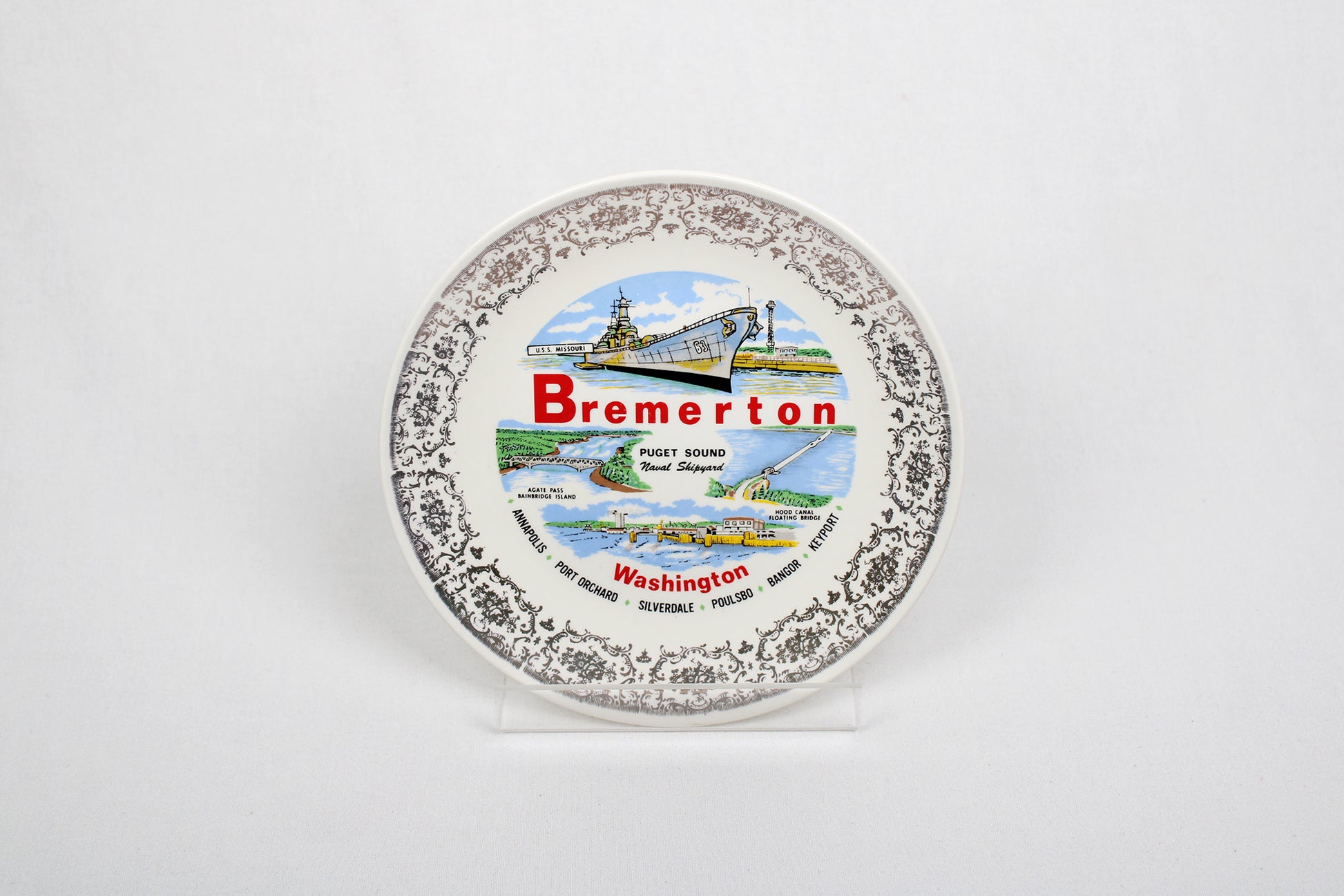 Bremerton, Washington, Decorative Plate Commemorating The Puget Sound Naval Shipyard