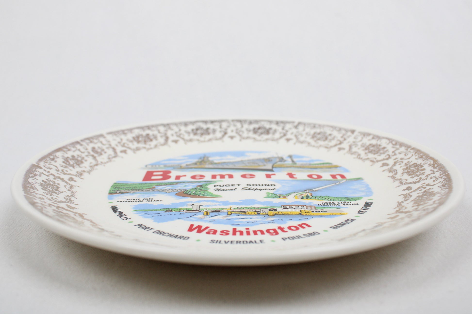 Bremerton, Washington, Decorative Plate Commemorating The Puget Sound Naval Shipyard