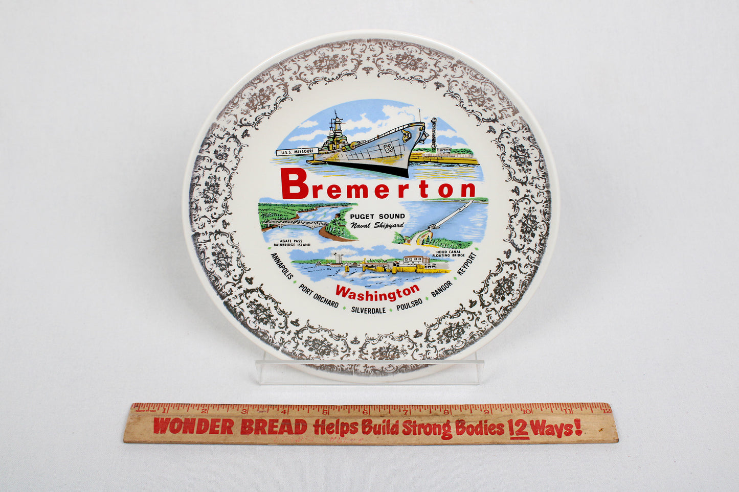 Bremerton, Washington, Decorative Plate Commemorating The Puget Sound Naval Shipyard