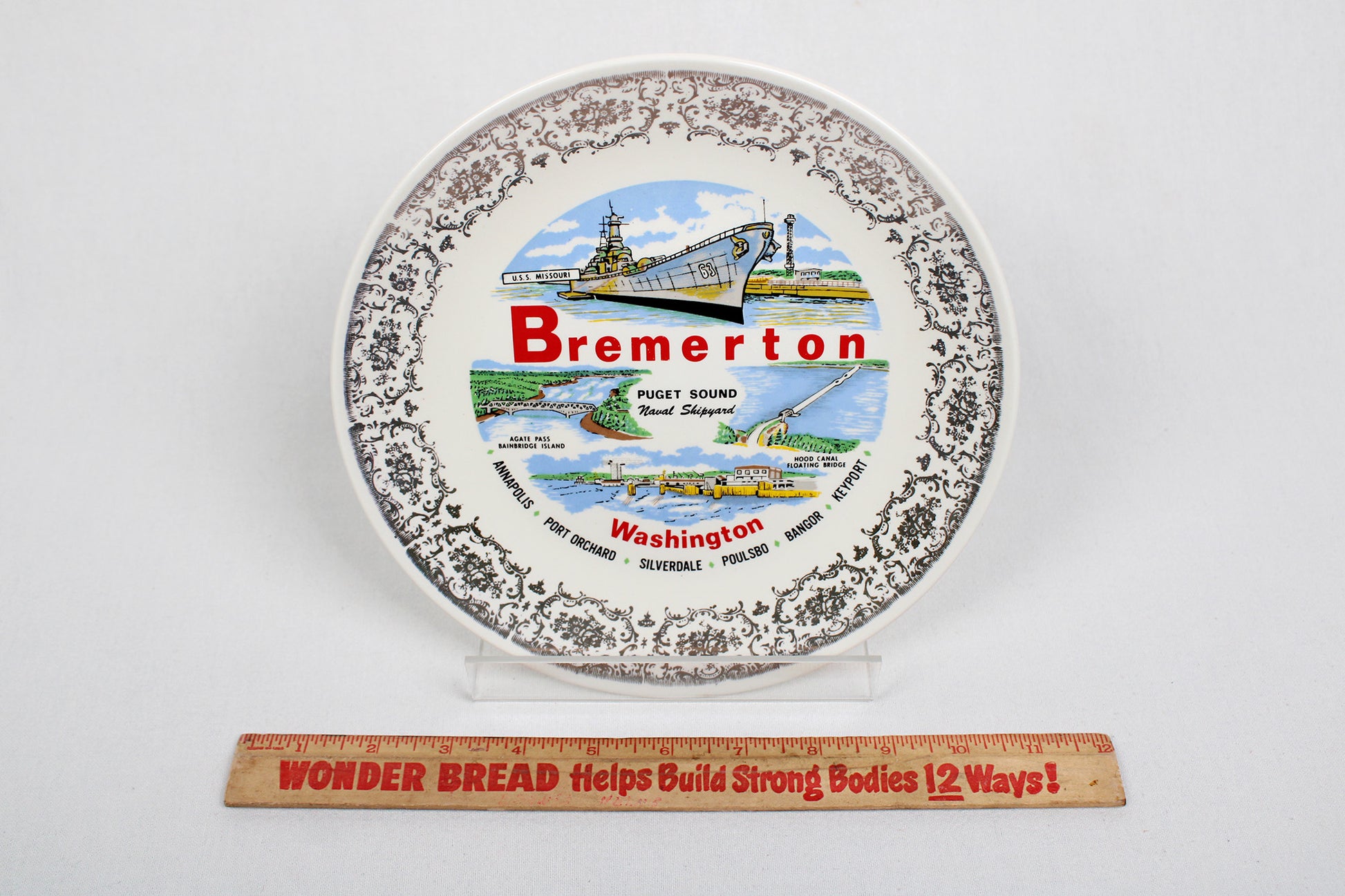 Bremerton, Washington, Decorative Plate Commemorating The Puget Sound Naval Shipyard