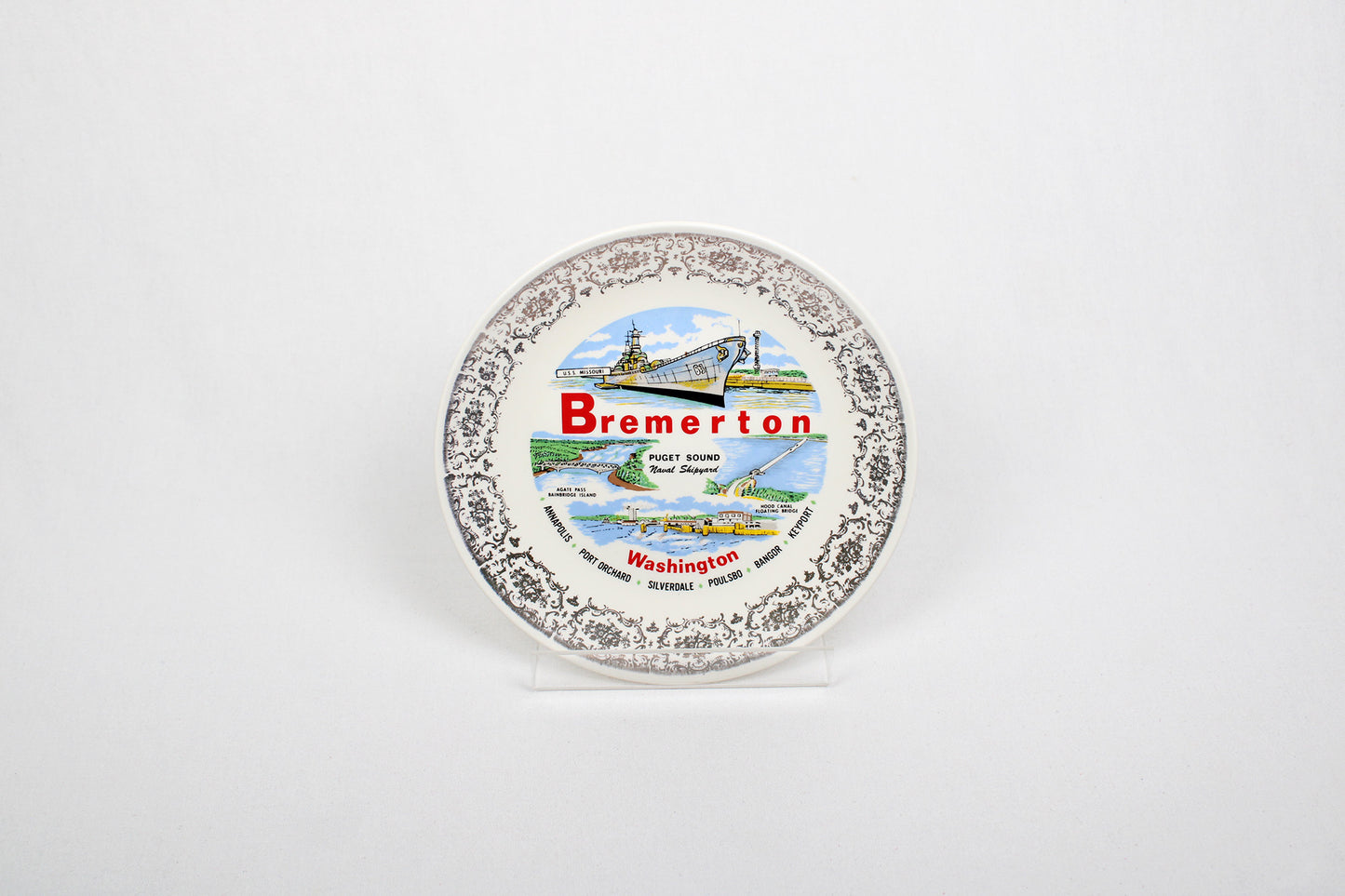 Bremerton, Washington, Decorative Plate Commemorating The Puget Sound Naval Shipyard