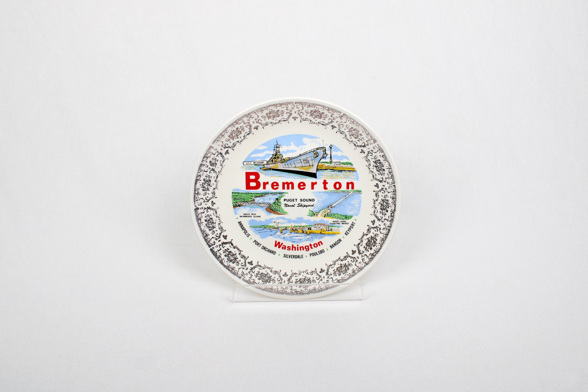 Bremerton, Washington, Decorative Plate Commemorating The Puget Sound Naval Shipyard