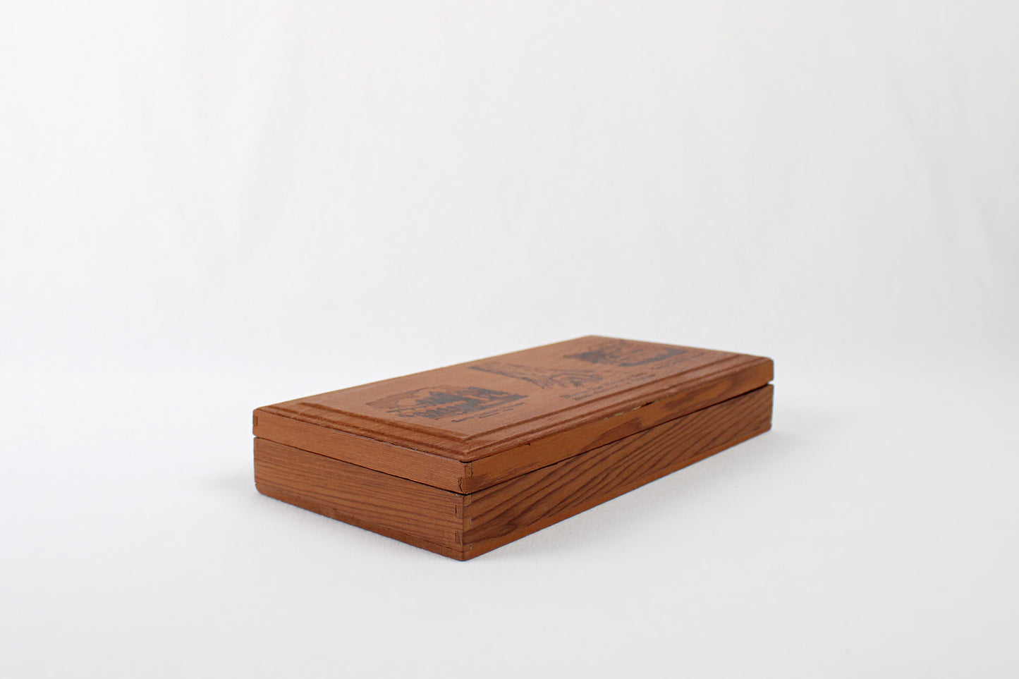 California Vintage Lidded Stash Box Made From Giant Redwood Trees