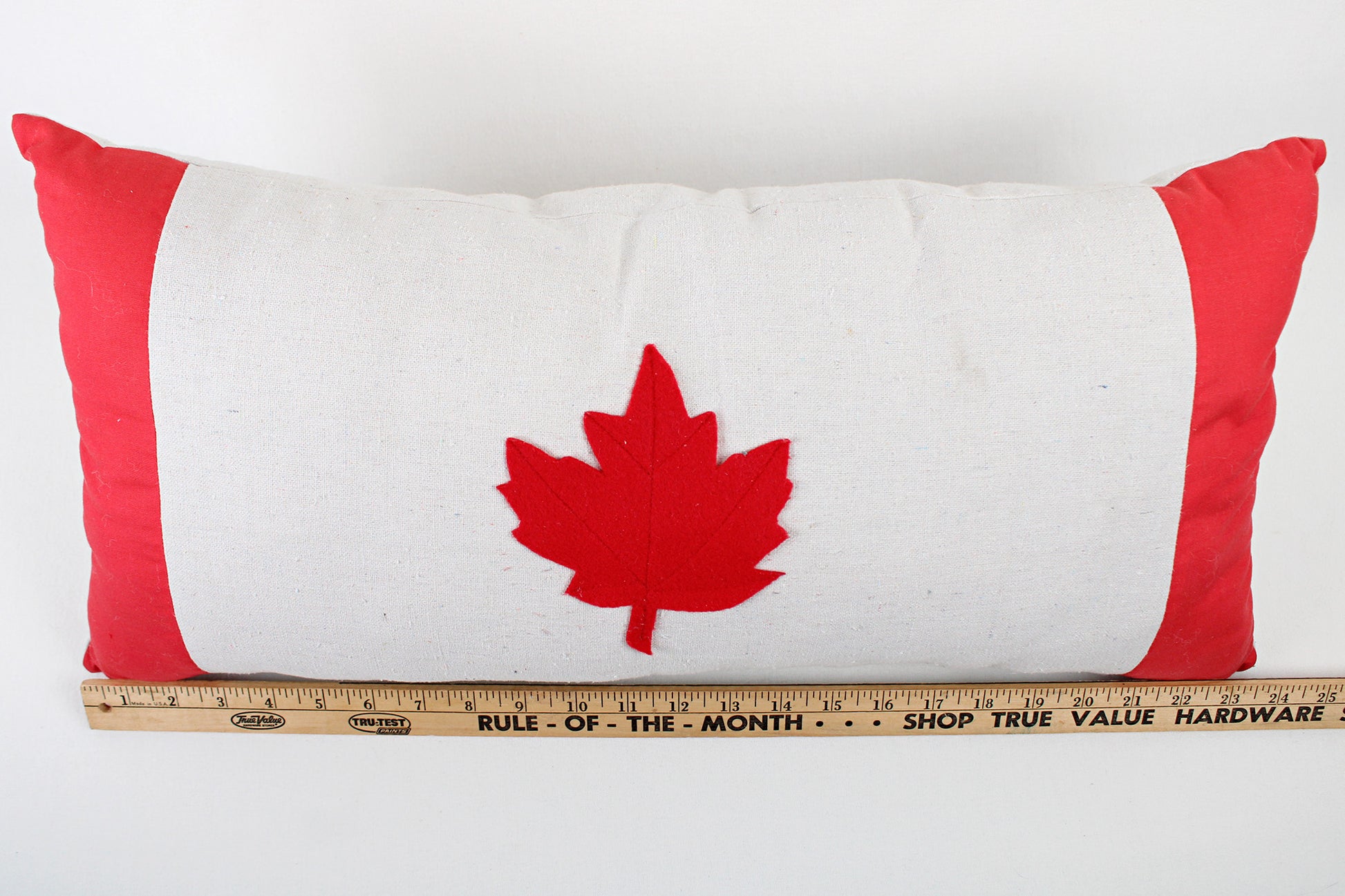 Canadian Flag Long Toss Pillow