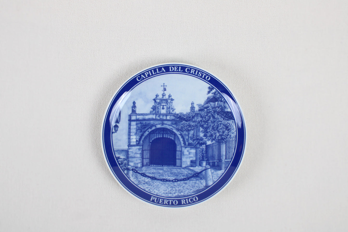 Puerto Rico Decorative Ceramic Wall Plate, Souvenir of Capilla Del Cristo