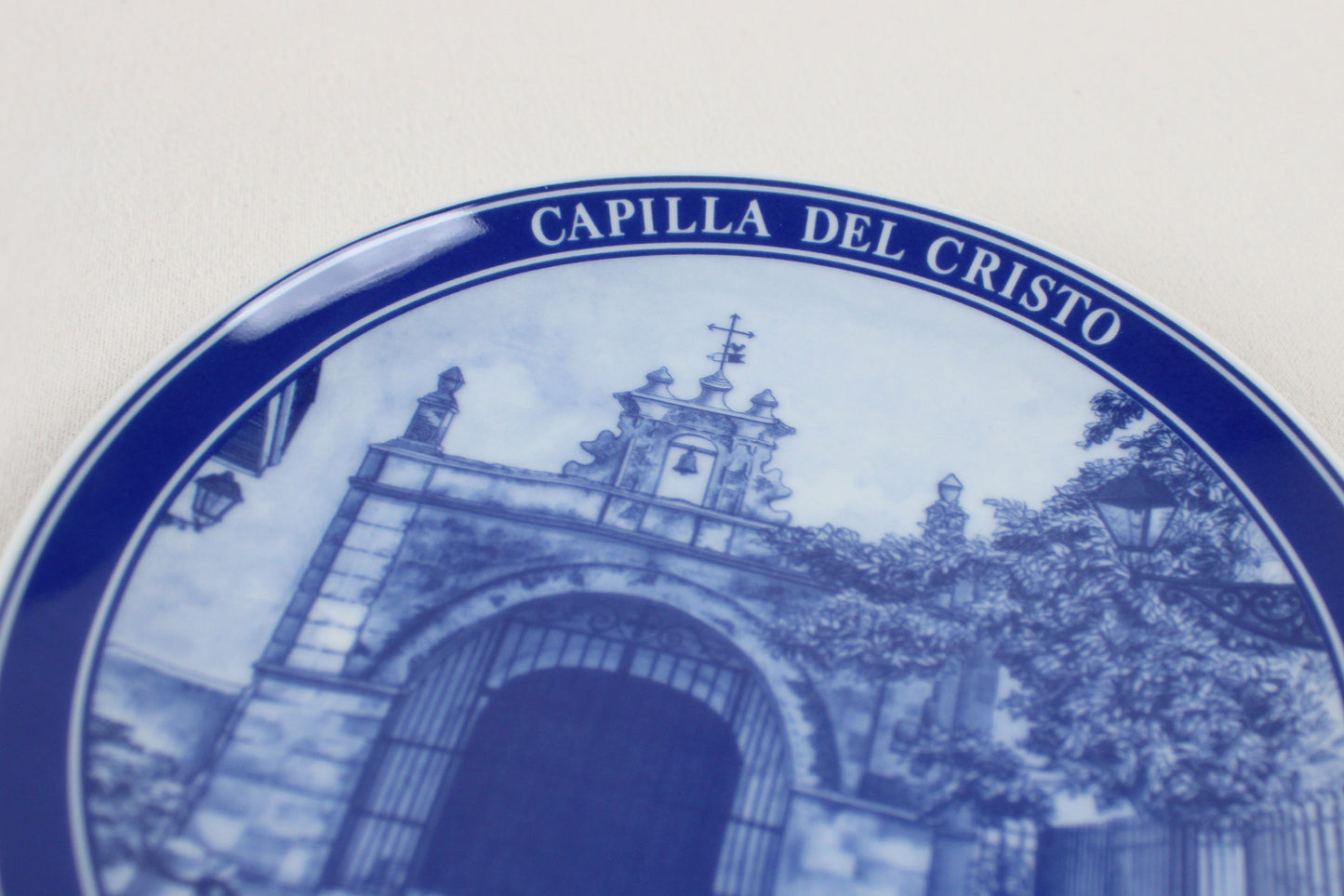 Puerto Rico Decorative Ceramic Wall Plate, Souvenir of Capilla Del Cristo