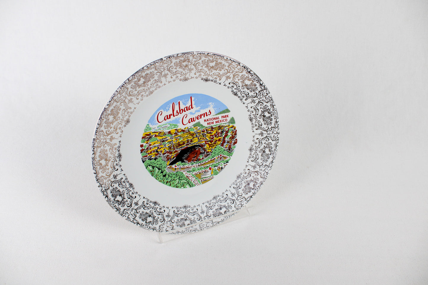Carlsbad Caverns National Park, New Mexico, Souvenir Dinner Plate