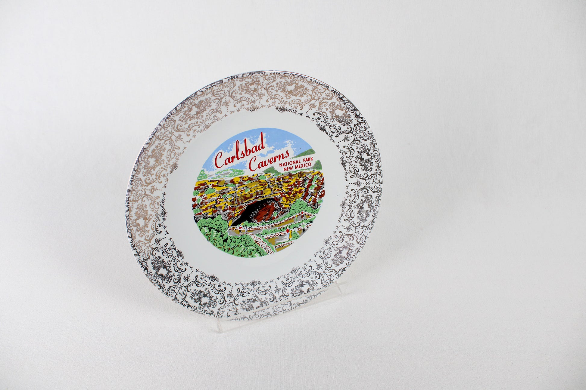 Carlsbad Caverns National Park, New Mexico, Souvenir Dinner Plate