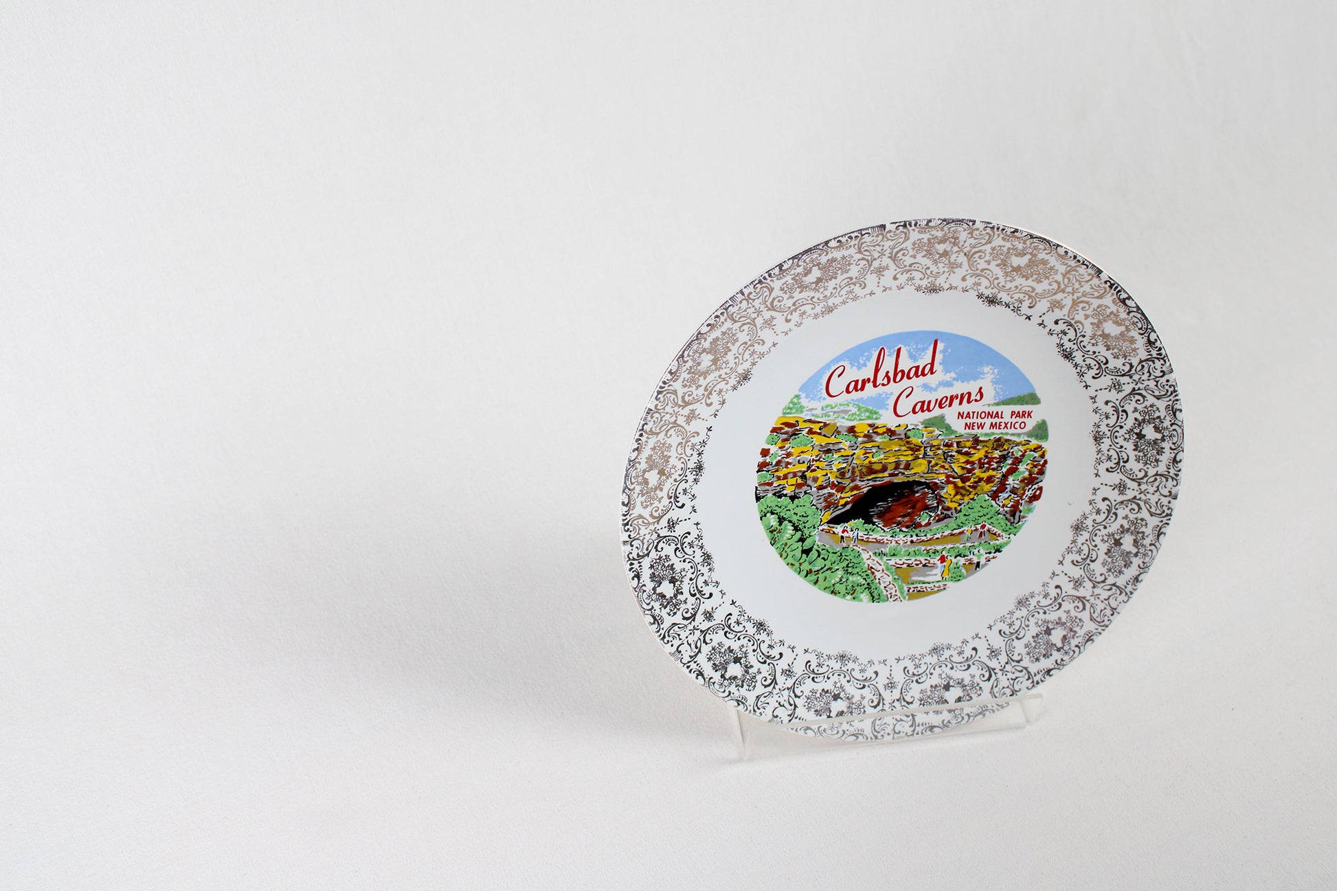 Carlsbad Caverns National Park, New Mexico, Souvenir Dinner Plate
