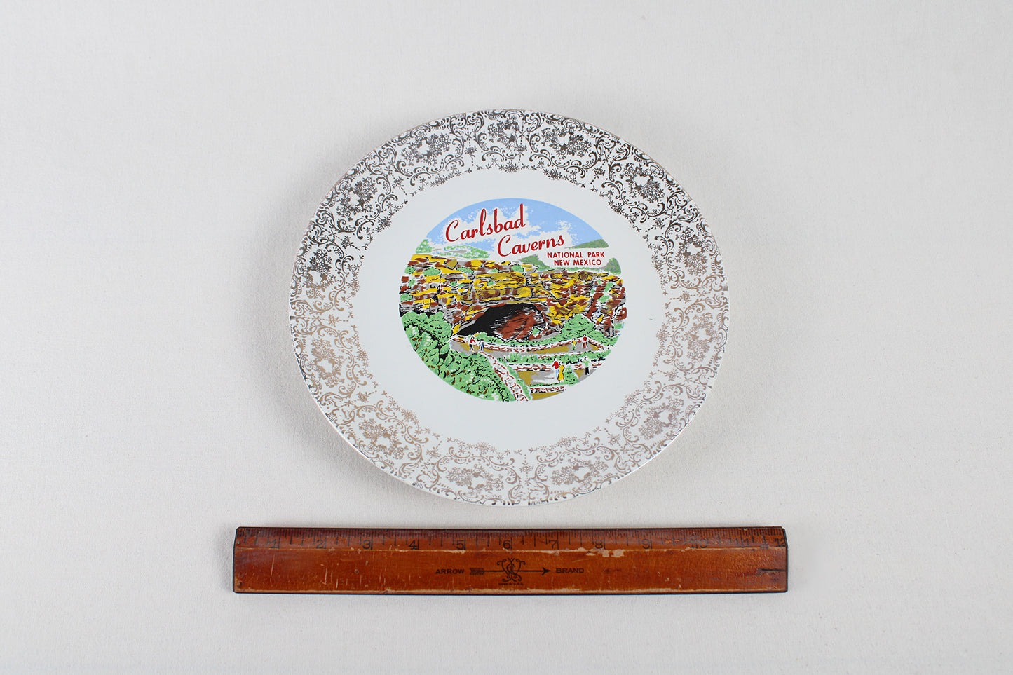 Carlsbad Caverns National Park, New Mexico, Souvenir Dinner Plate